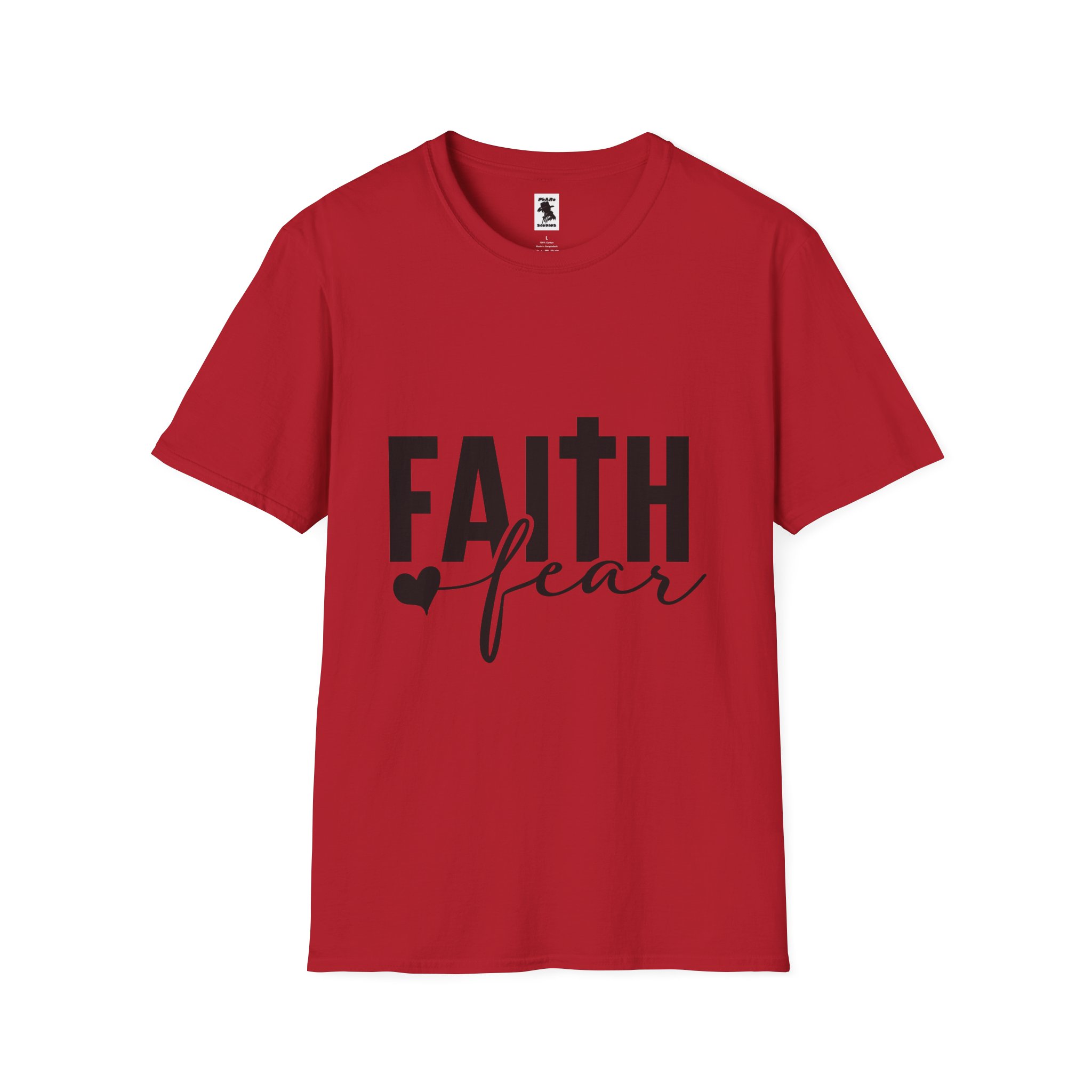 Faith Over Fear Unisex Softstyle T-Shirt - Image 37