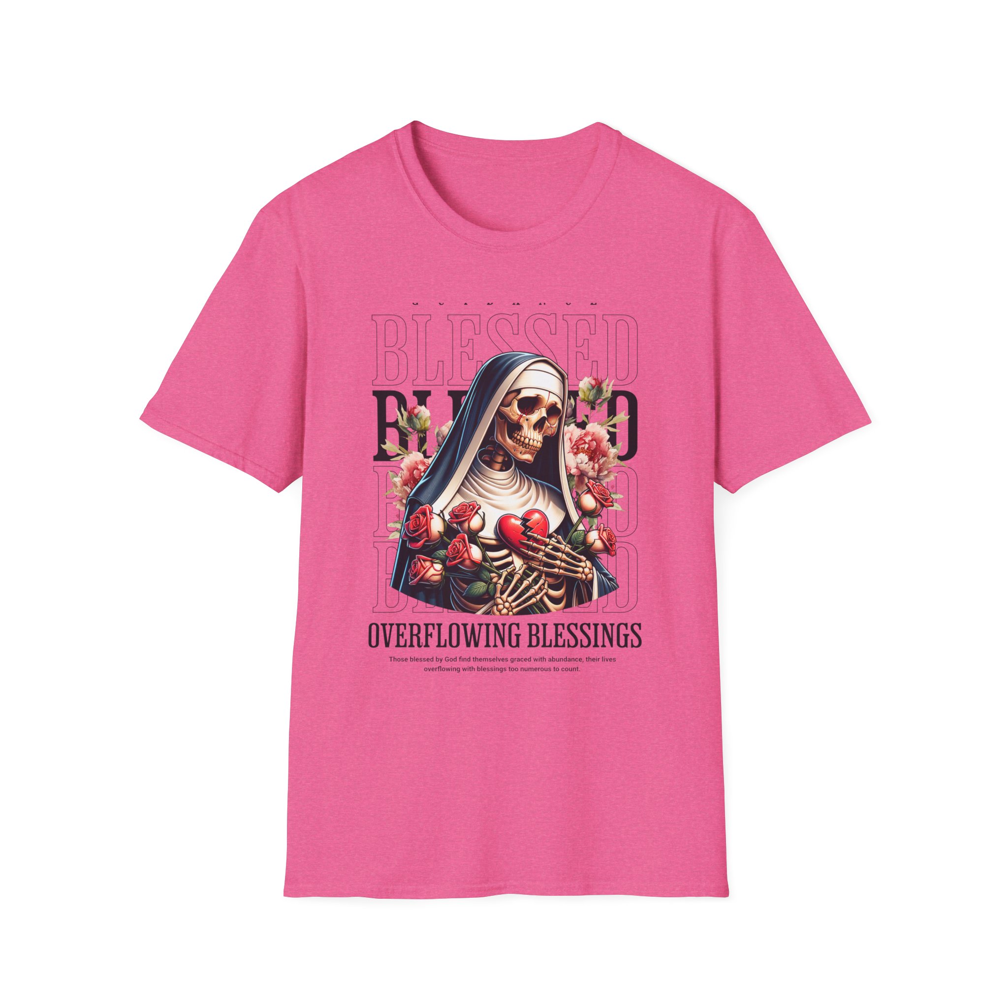 Blessed Nun T-Shirt — "Overflowing Blessings" Graphic Tee - Image 19