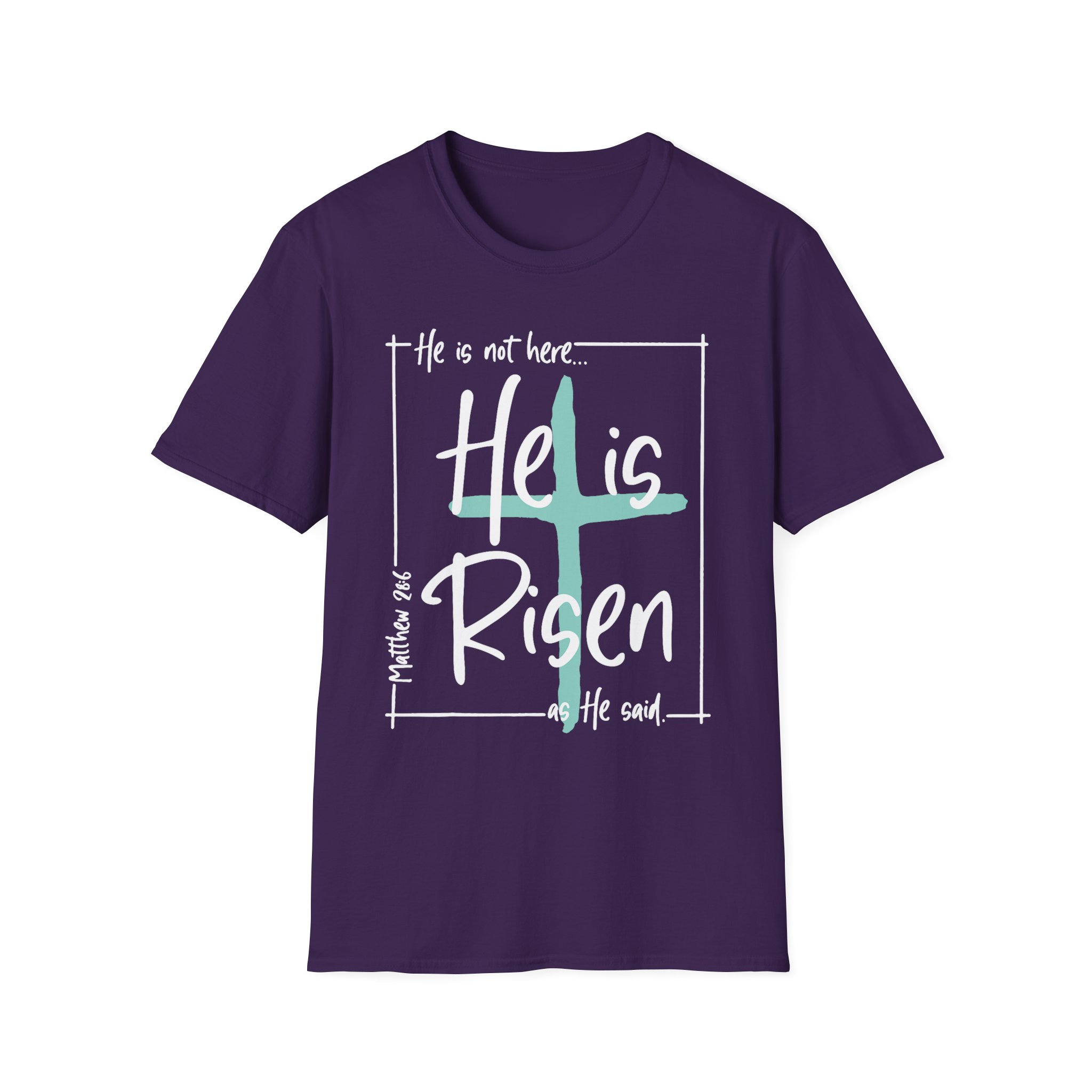 He Is Risen T-Shirt — Christian Easter Cross Tee - Image 17