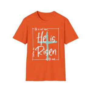 He Is Risen T-Shirt — Christian Easter Cross Tee