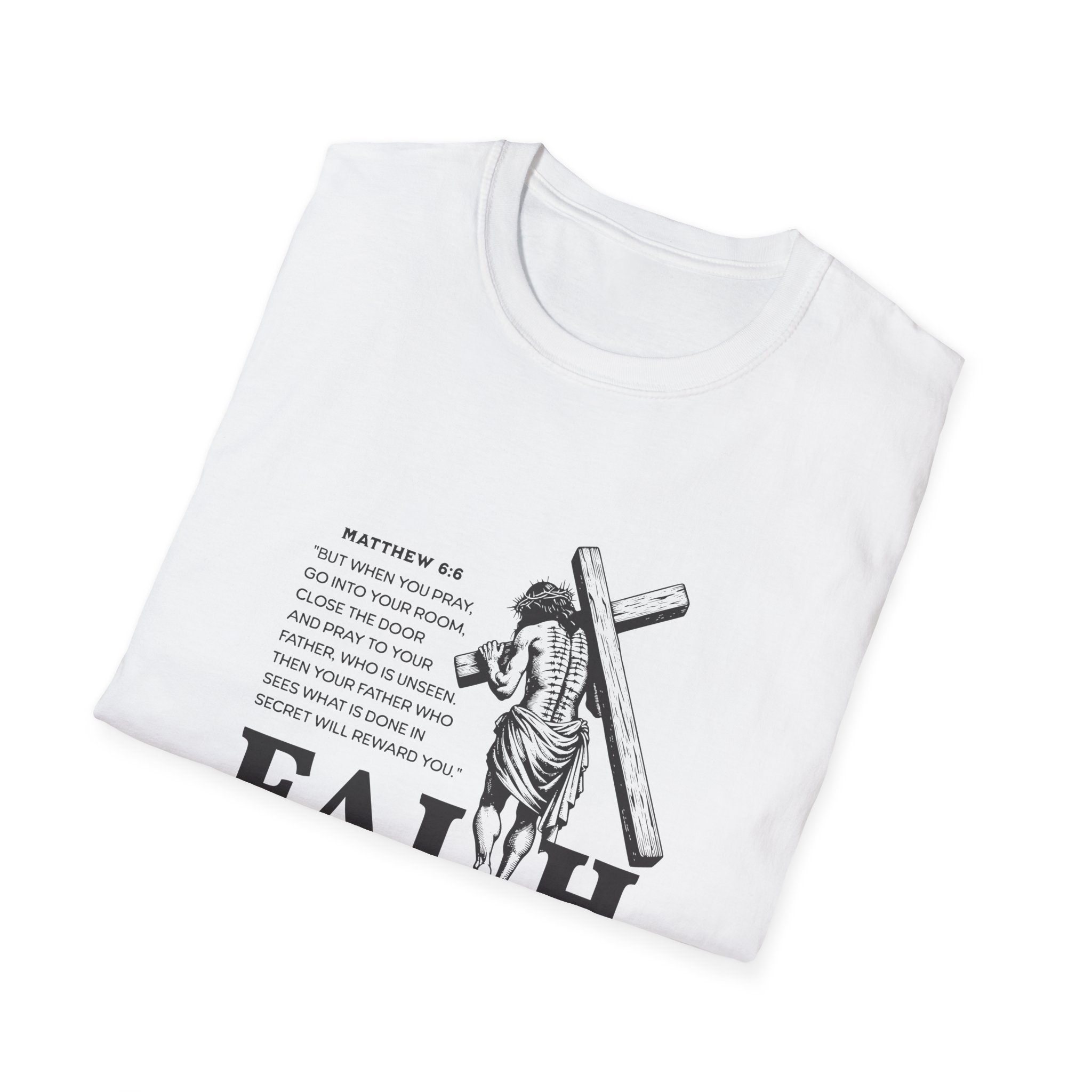 Matthew 6:6 - Vintage Scripture Tee - Image 2