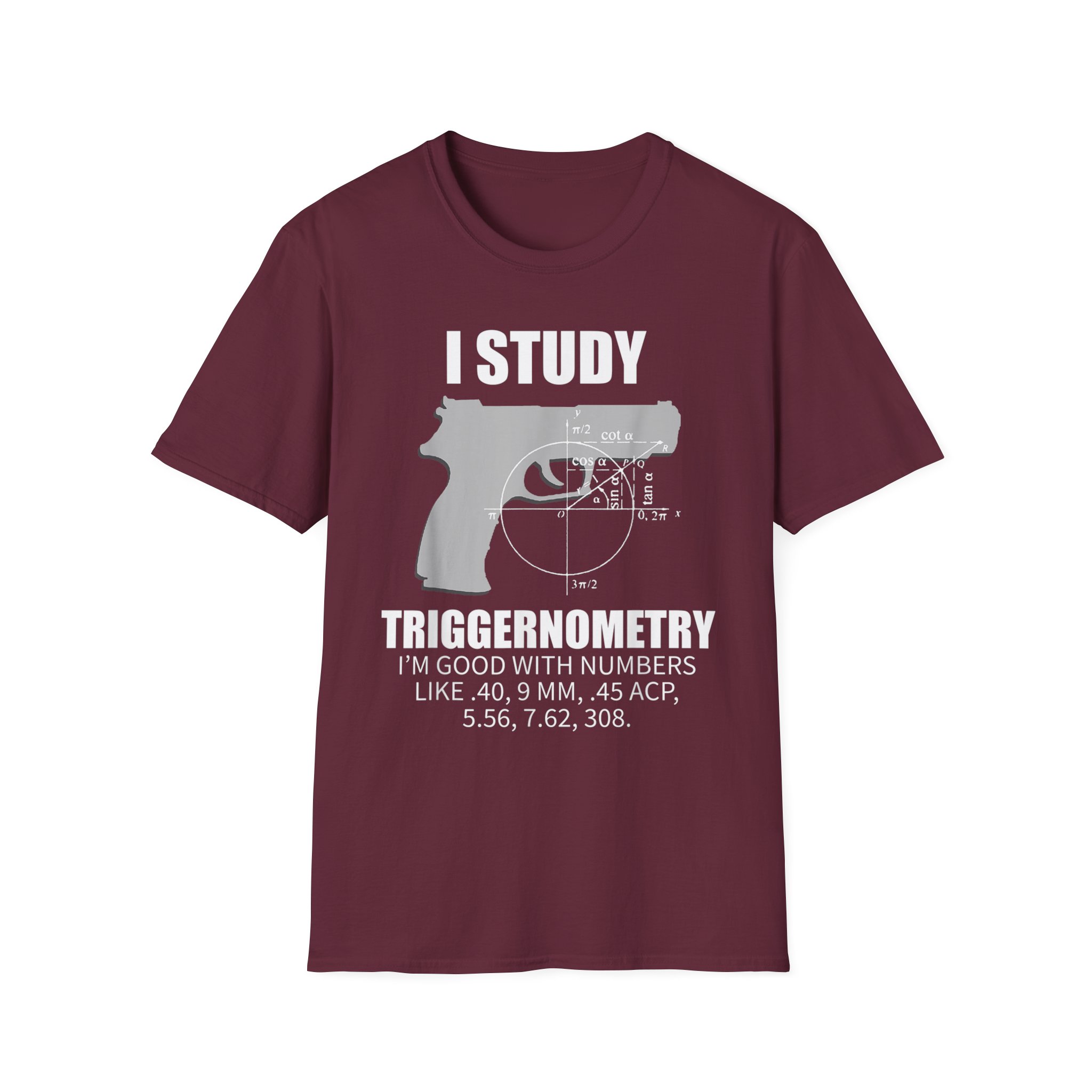 Triggernometry T-Shirt — “I Study Triggernometry” Gun Humor Tee - Image 5