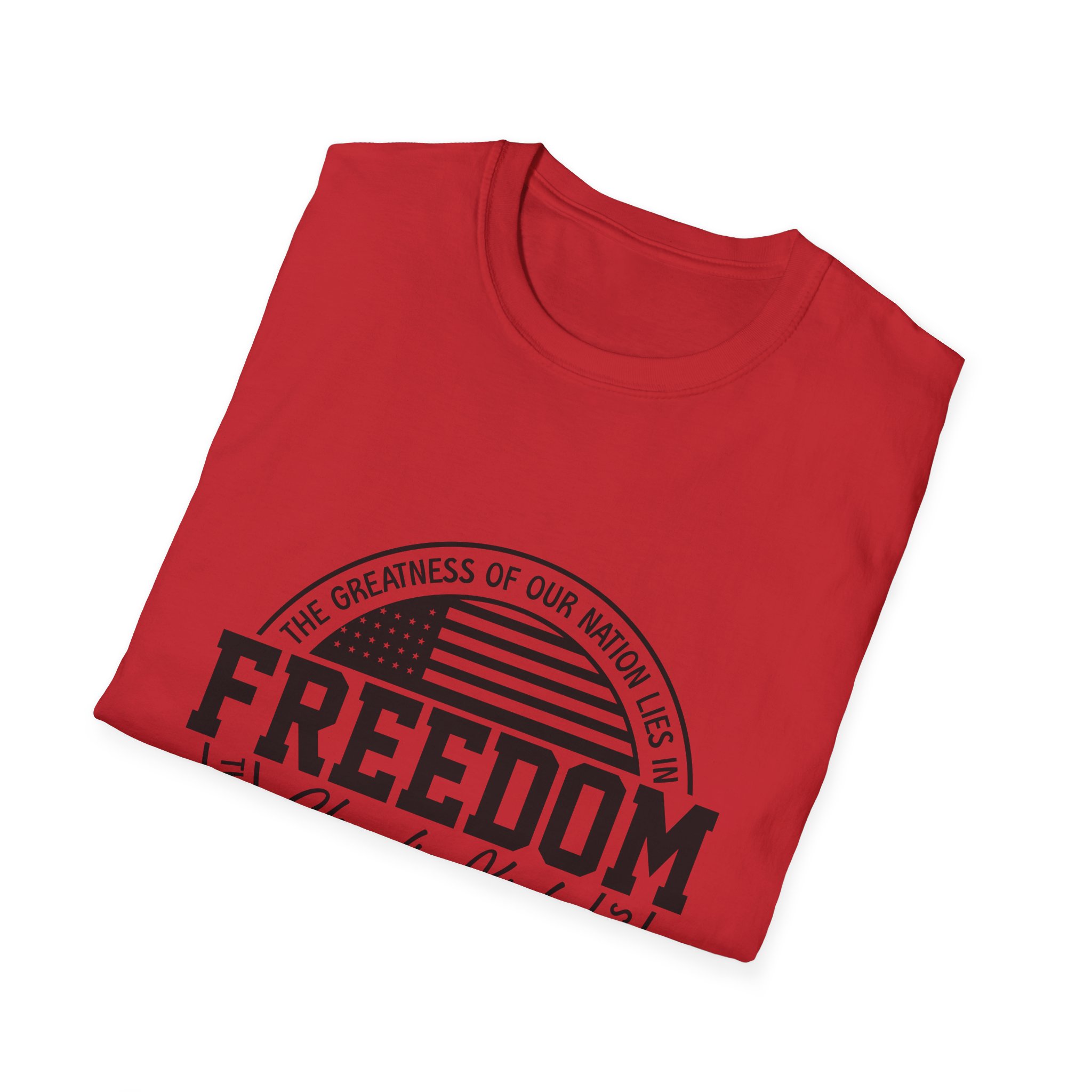 Freedom Memorial T-Shirt – 'Freedom' Vintage Flag Tribute (Charlie Kirk 1993–2025) - Image 2