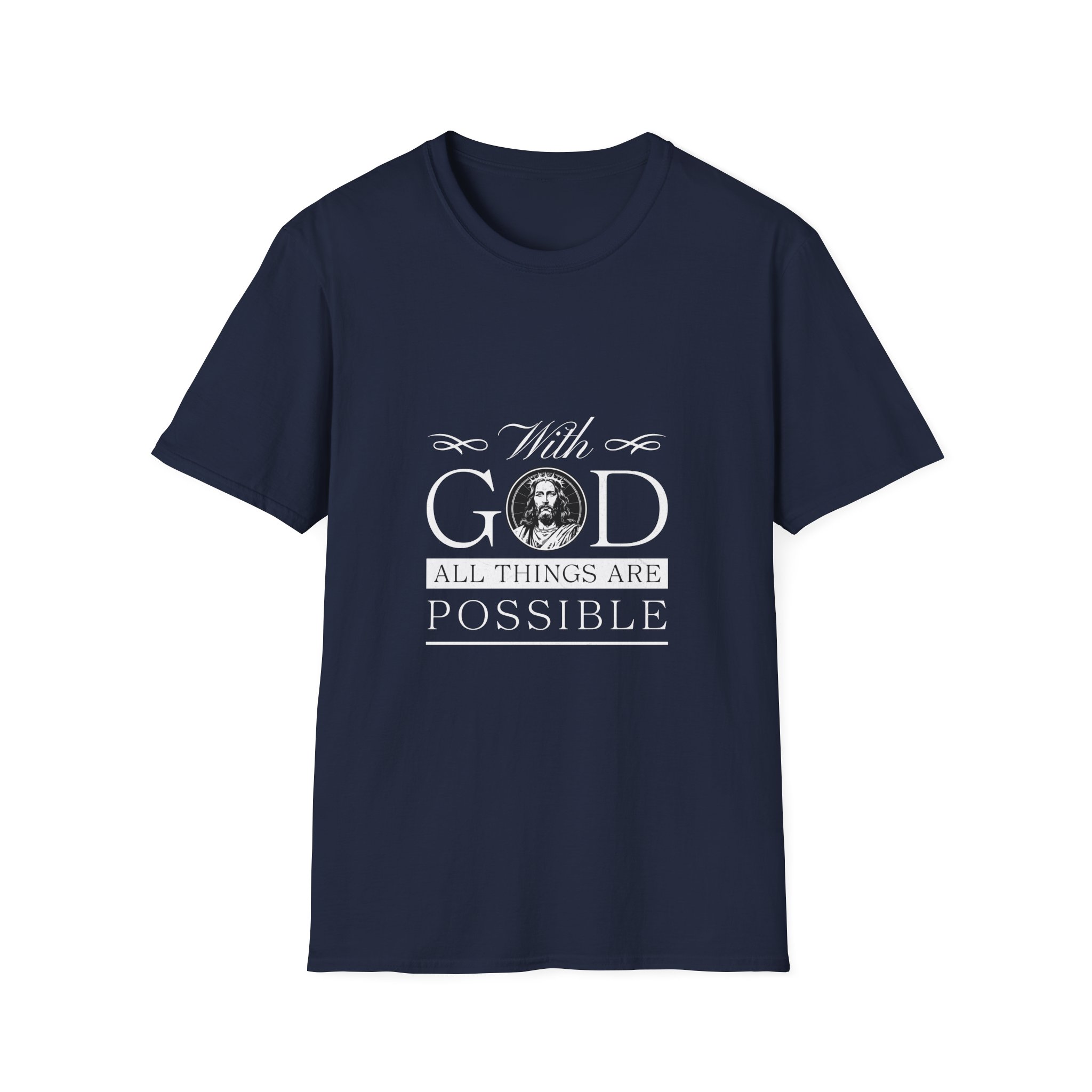 Faith T-Shirt — "With God All Things Are Possible" Inspirational Christian Tee - Image 13