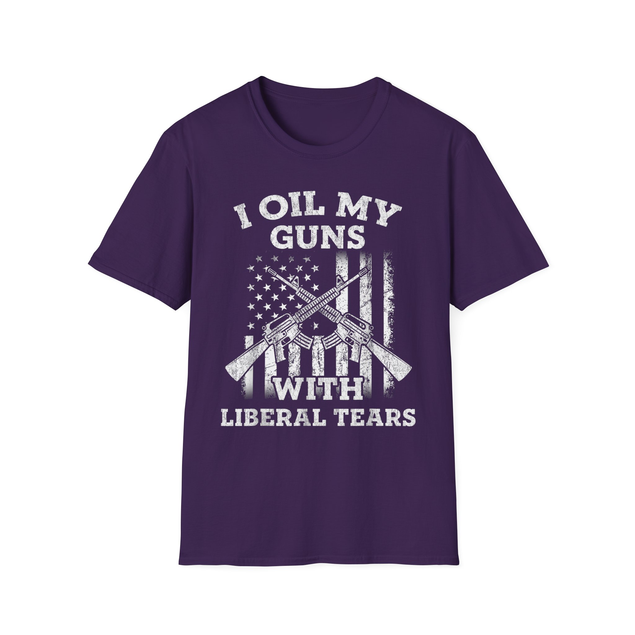 Gun Rights T-Shirt — "I Oil My Guns With Liberal Tears" Patriotic Rifle Shirt - Image 11
