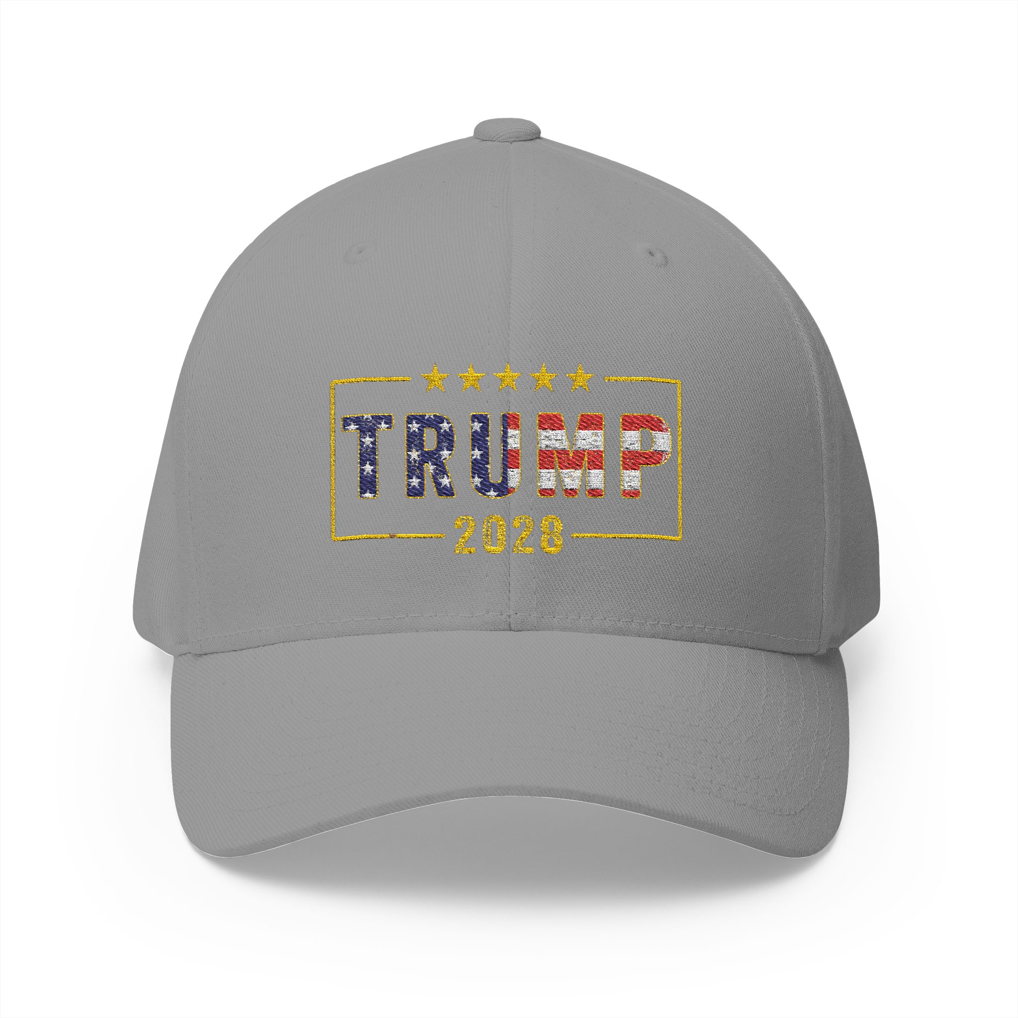 Trump 2028 Embroidered Baseball Cap — Patriotic American Flag Design - Image 9