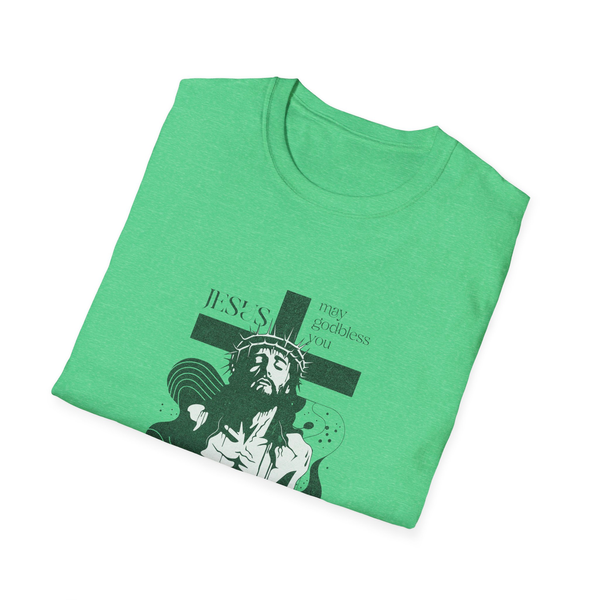 Stylized Jesus Cross Illustration (Religious Christian Tee) - Image 2