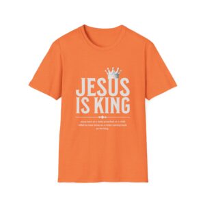Jesus Is King T-Shirt - Christian Faith Tee with Crown Graphic