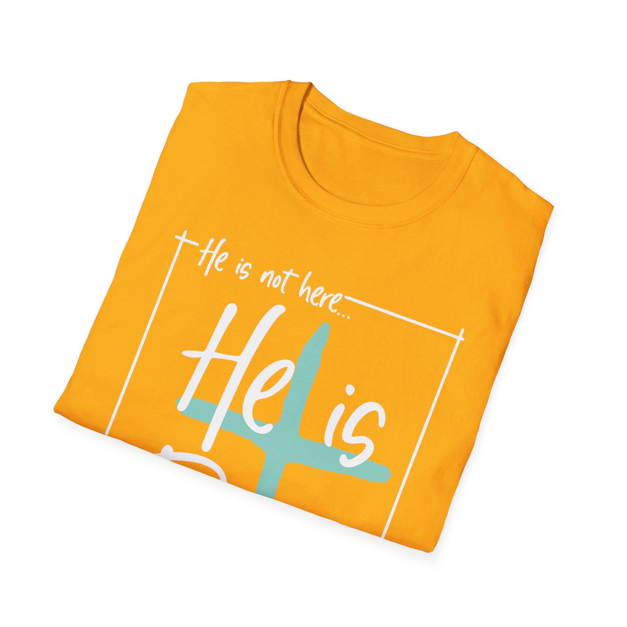 He Is Risen T-Shirt — Christian Easter Cross Tee - Image 8