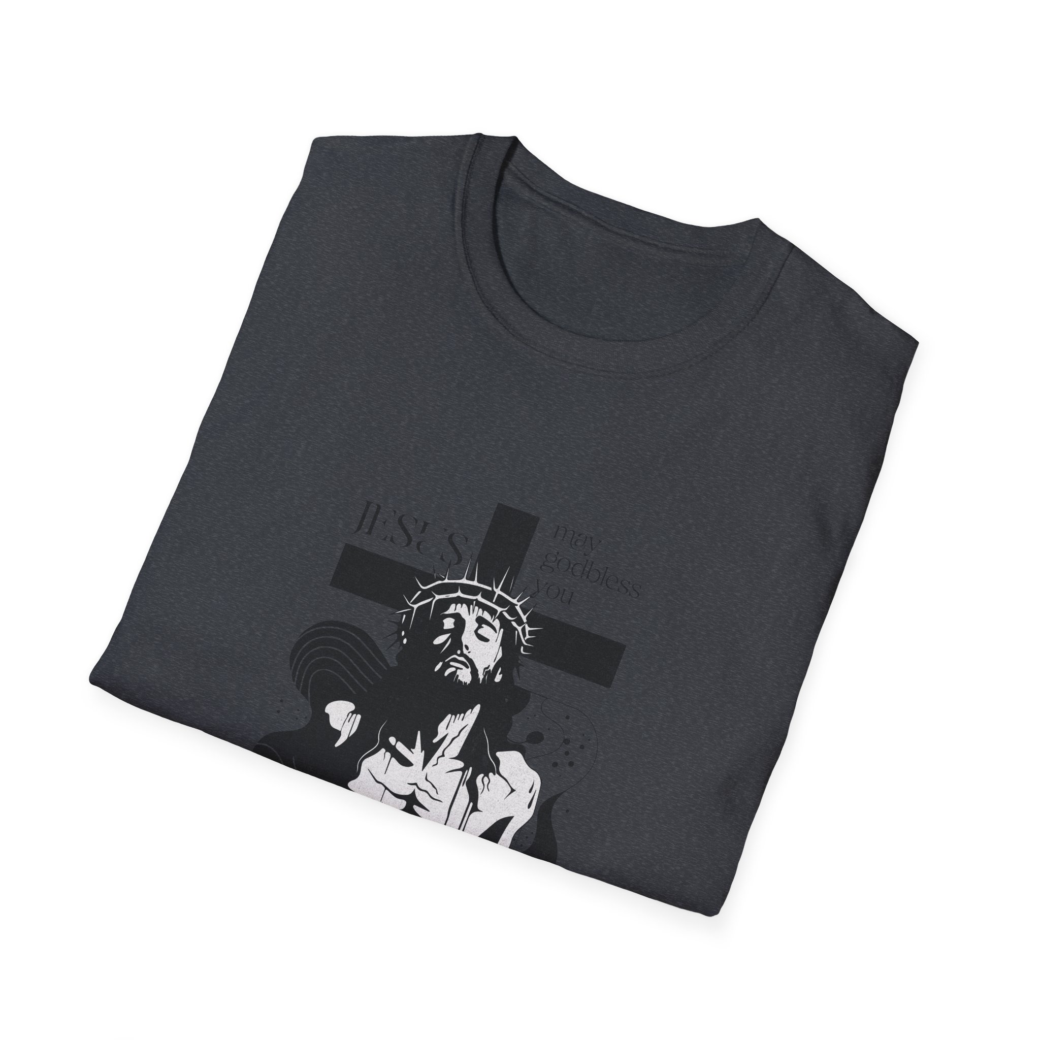 Stylized Jesus Cross Illustration (Religious Christian Tee) - Image 14