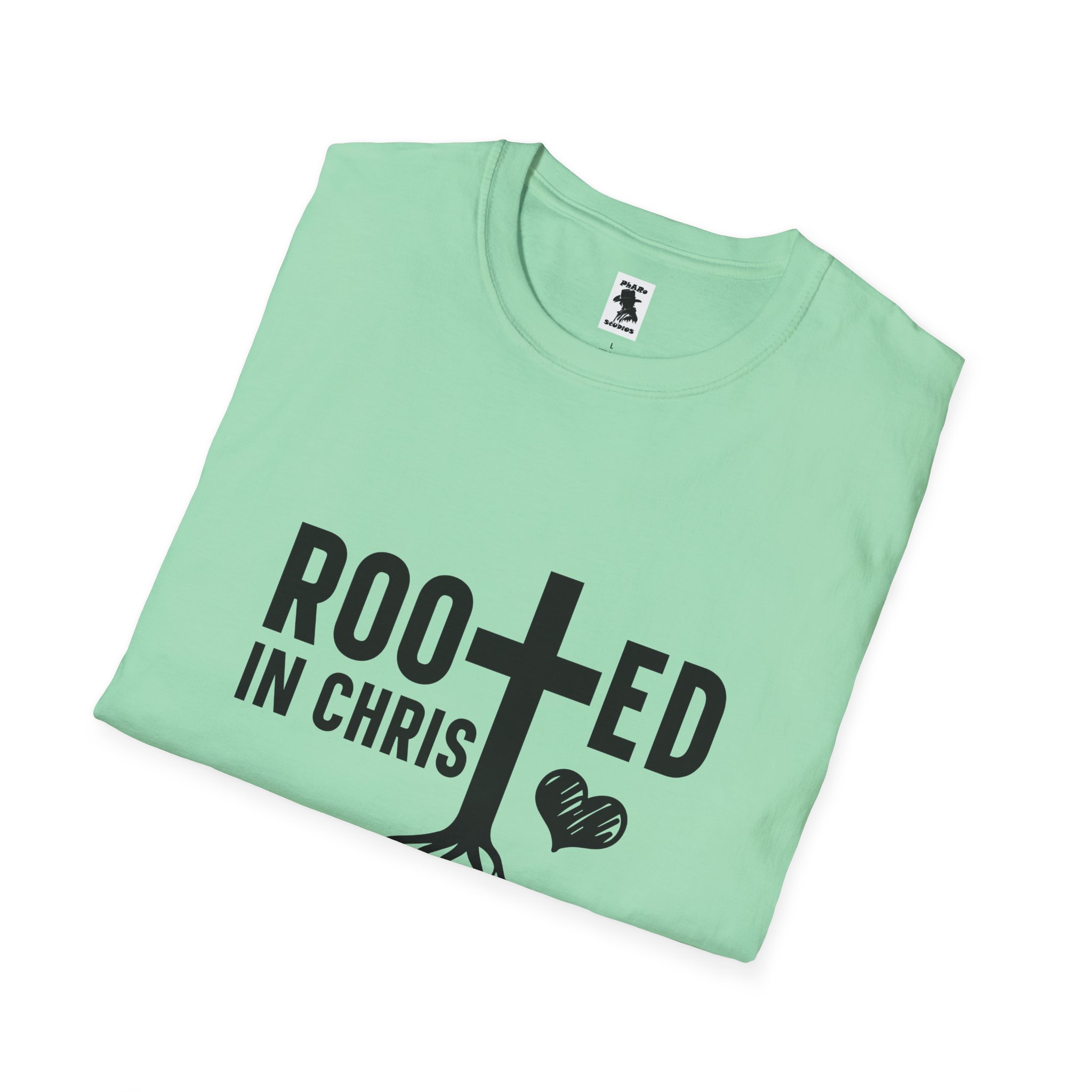 Rooted in Christ Unisex Softstyle T-Shirt - Image 16