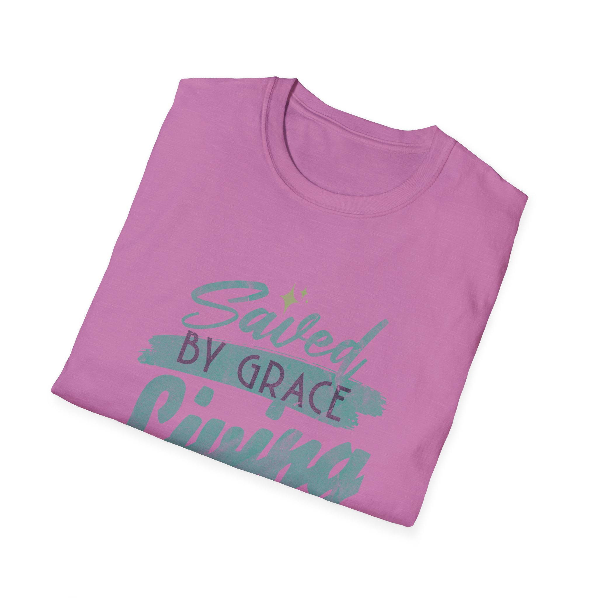Saved by Grace, Living by Faith T-Shirt — Christian Faith Graphic Tee - Image 18