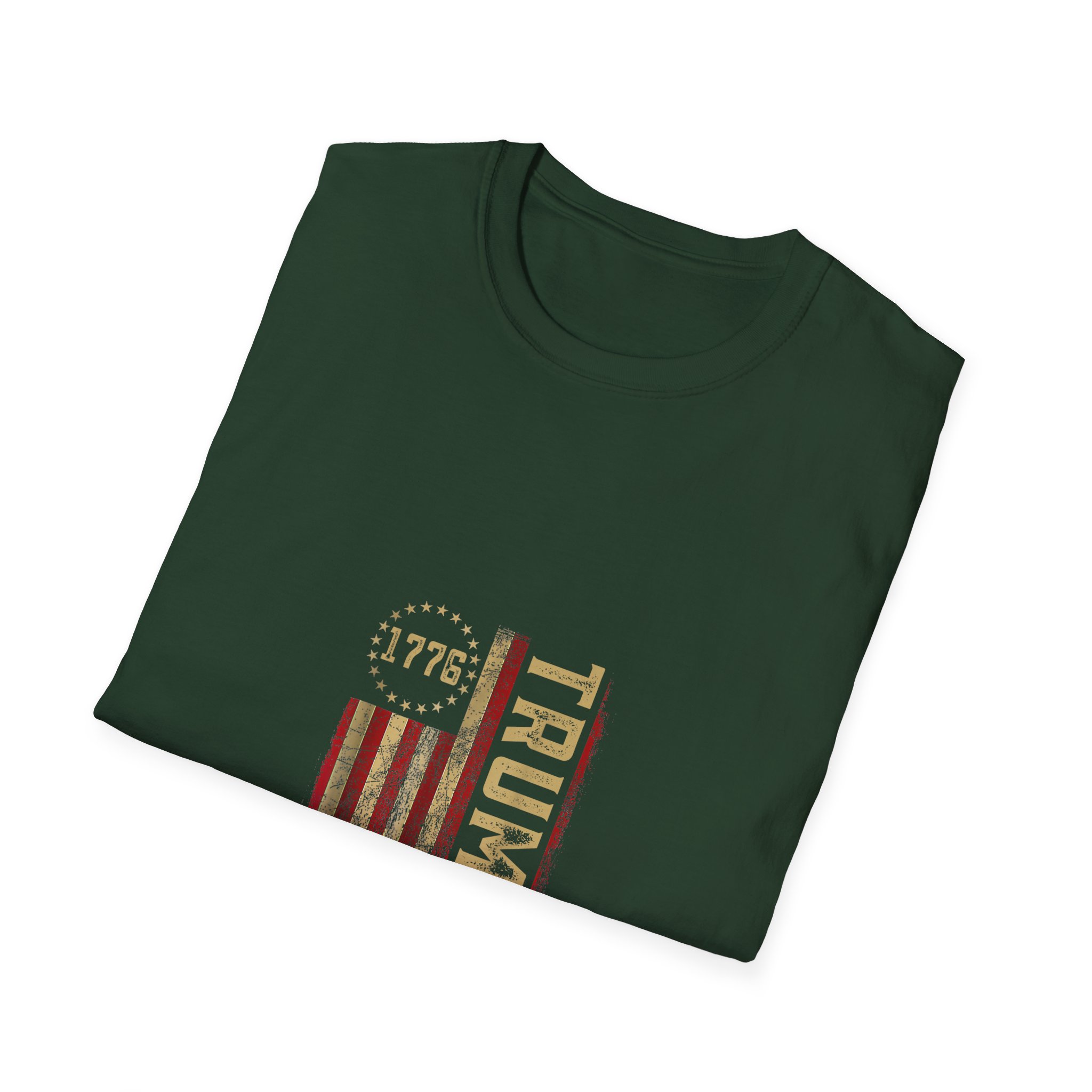 Trump 1776 Vintage Flag T-Shirt - EST 2028 Patriotic Tee - Image 20