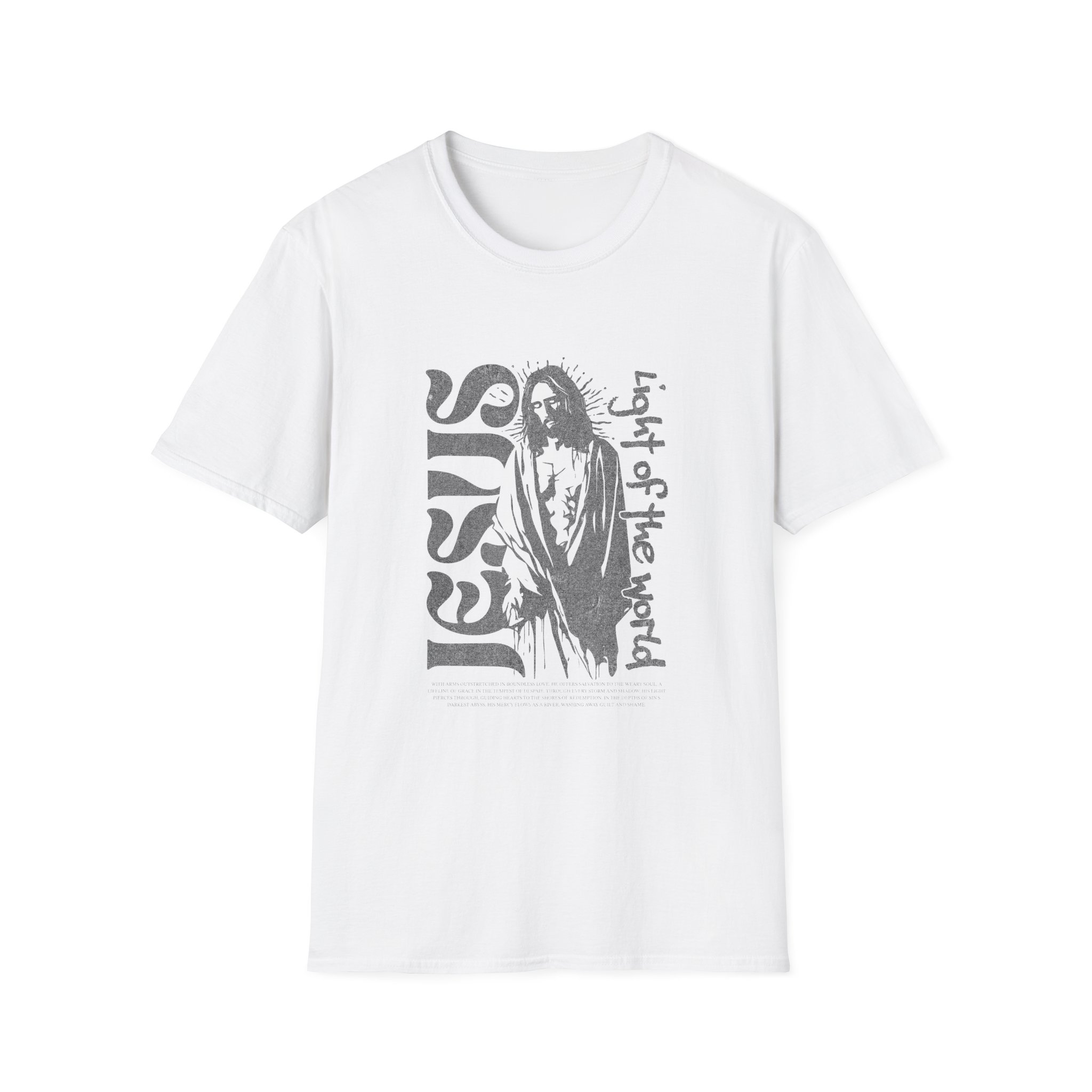 Jesus "Light of the World" Graphic T-Shirt - Image 3
