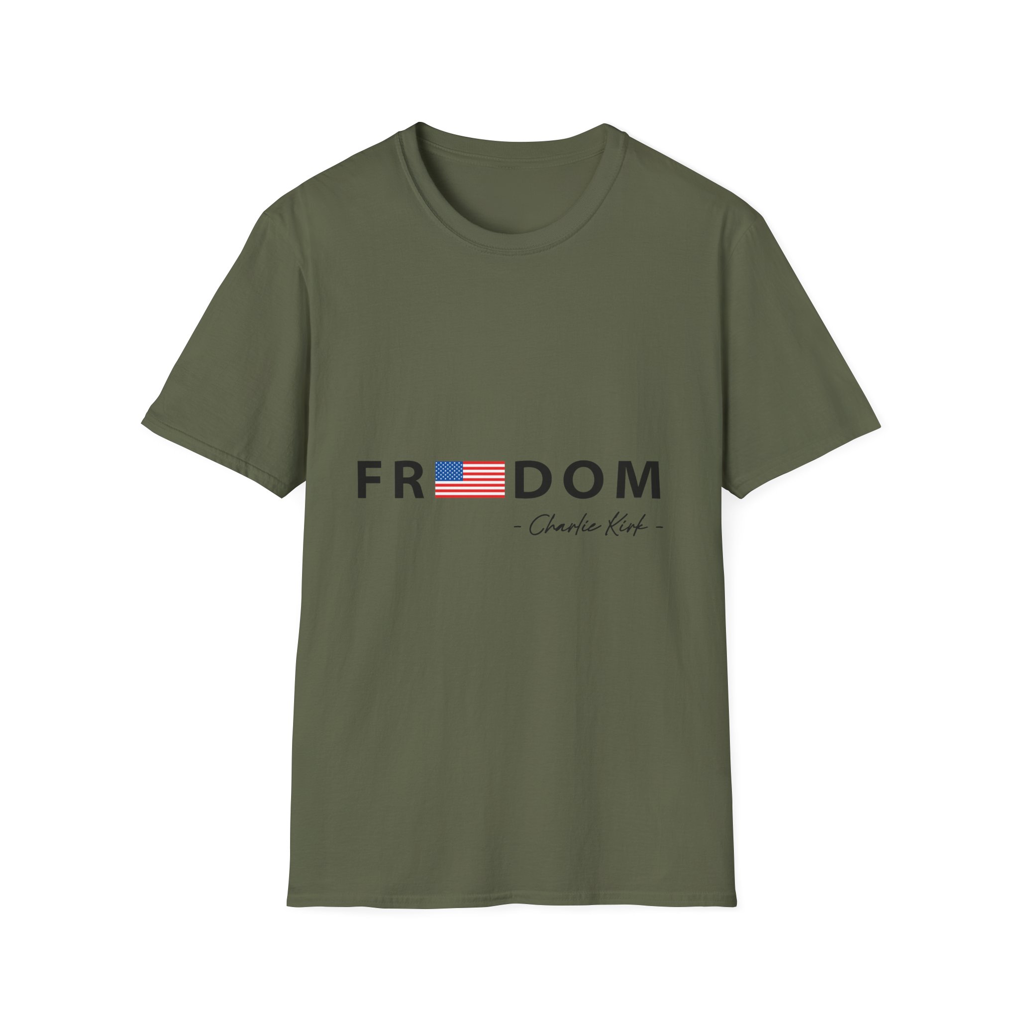 Freedom T-Shirt — "Freedom" with American Flag Graphic - Image 7