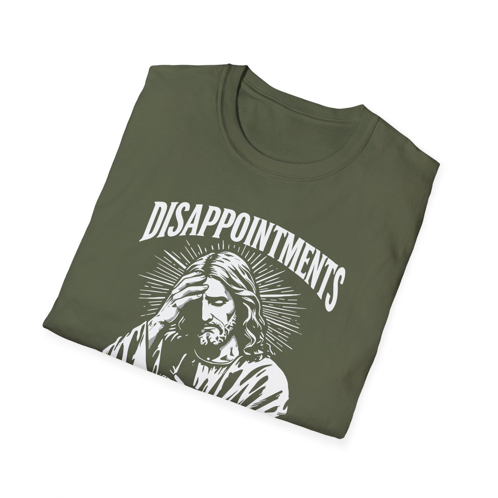 Jesus Graphic T-Shirt — "Disappointments All of You" Vintage Religious Humor Tee - Image 2