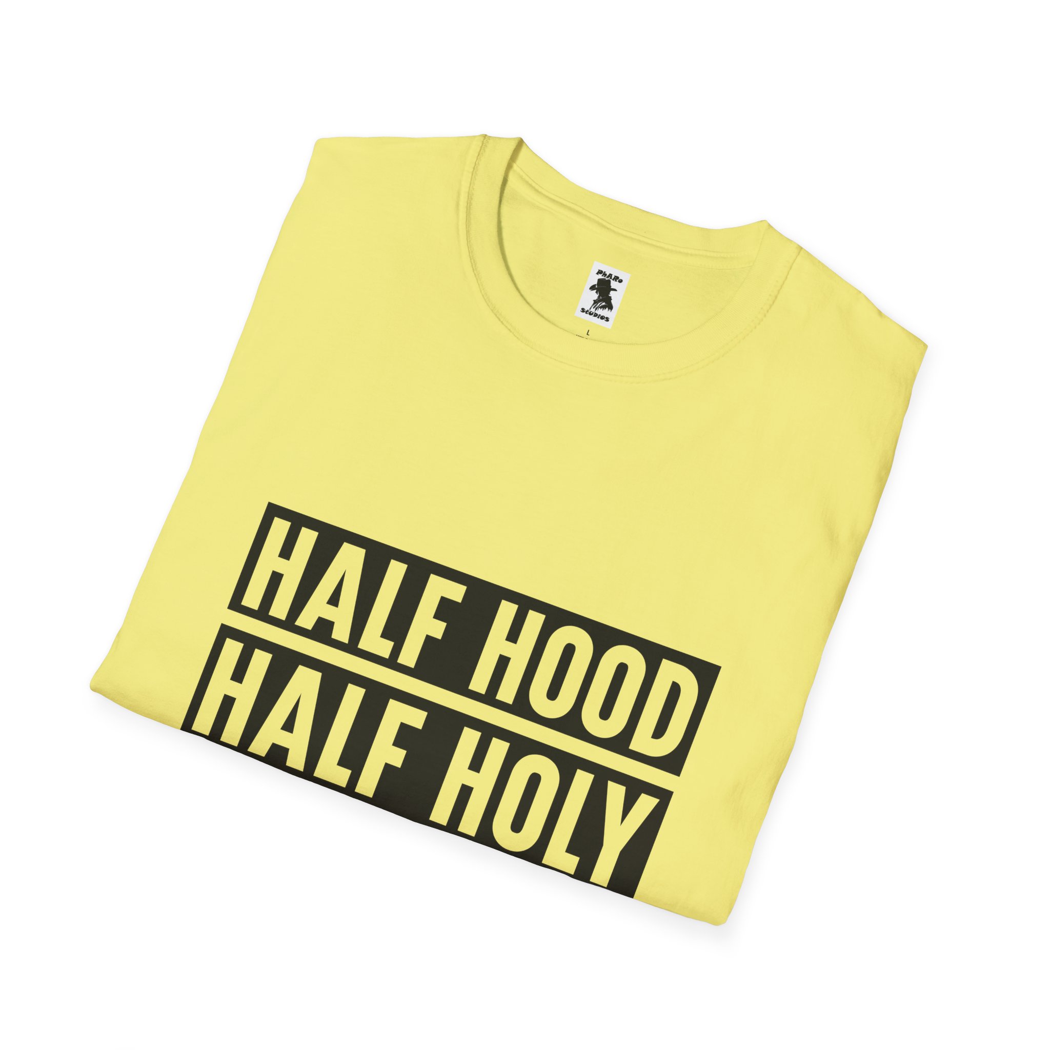 Half Hood Half Holy Unisex Softstyle T-Shirt - Pray with Me Graphic Tee - Image 12