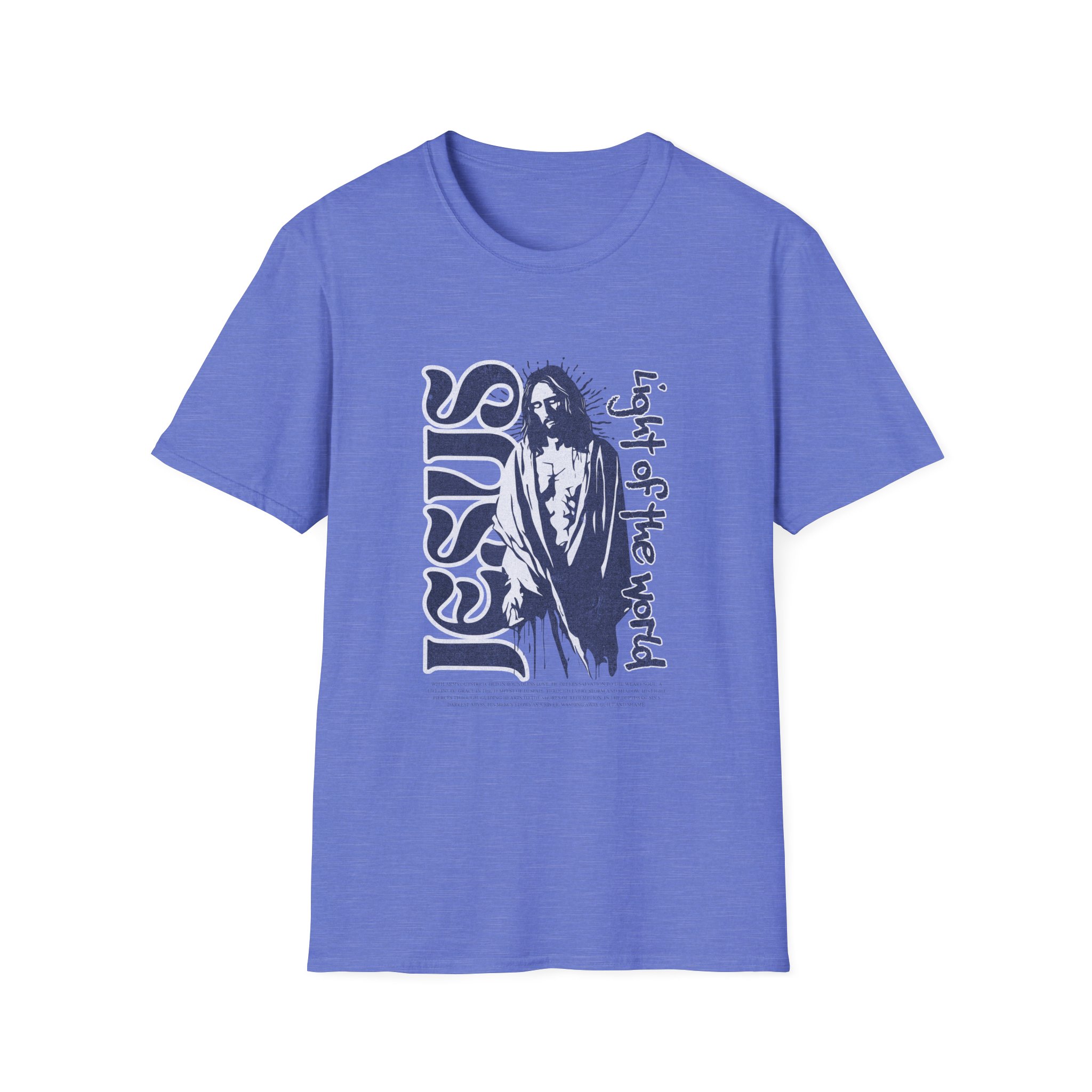 Jesus "Light of the World" Graphic T-Shirt - Image 17