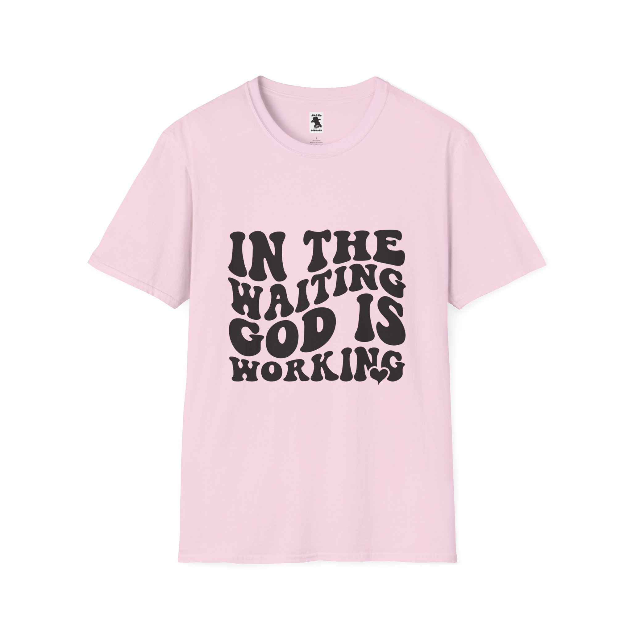 Inspirational Workout Unisex T-Shirt - 'In the Waiting God is Working' - Image 33