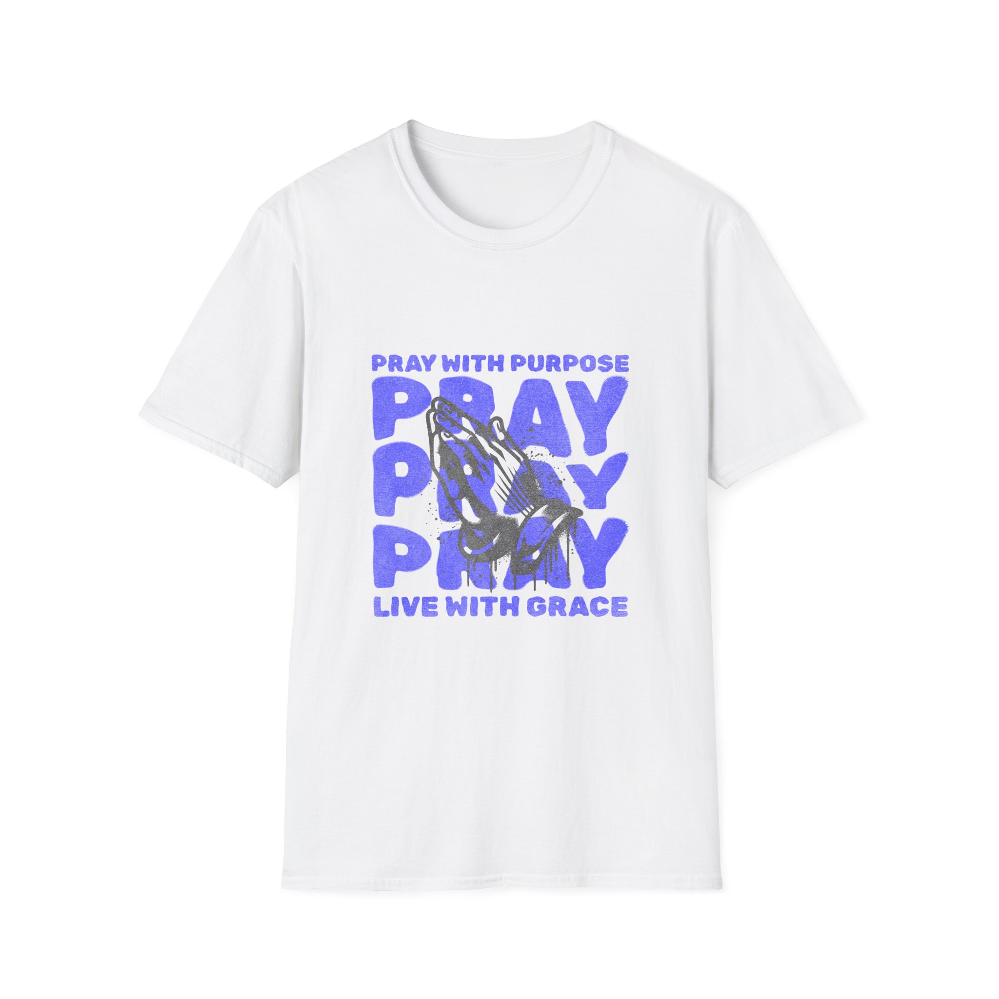 "Pray with Purpose, Live with Grace" Unisex Tee - Image 3
