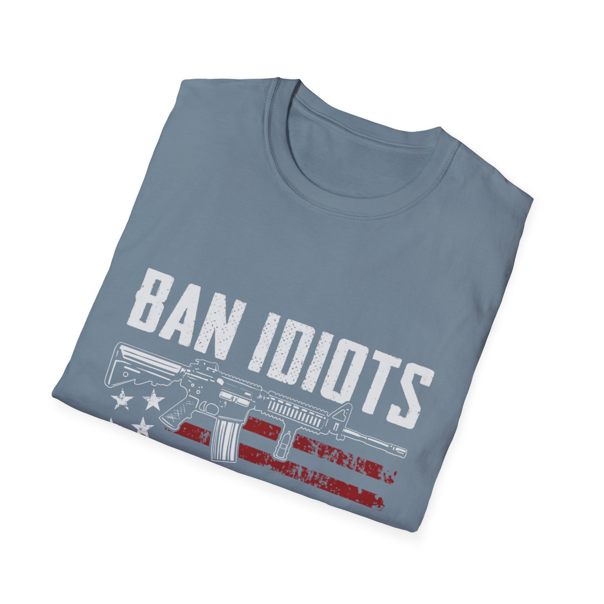Ban Idiots Not Guns T-Shirt — Political Statement Tee for Gun Safety Advocates - Image 2