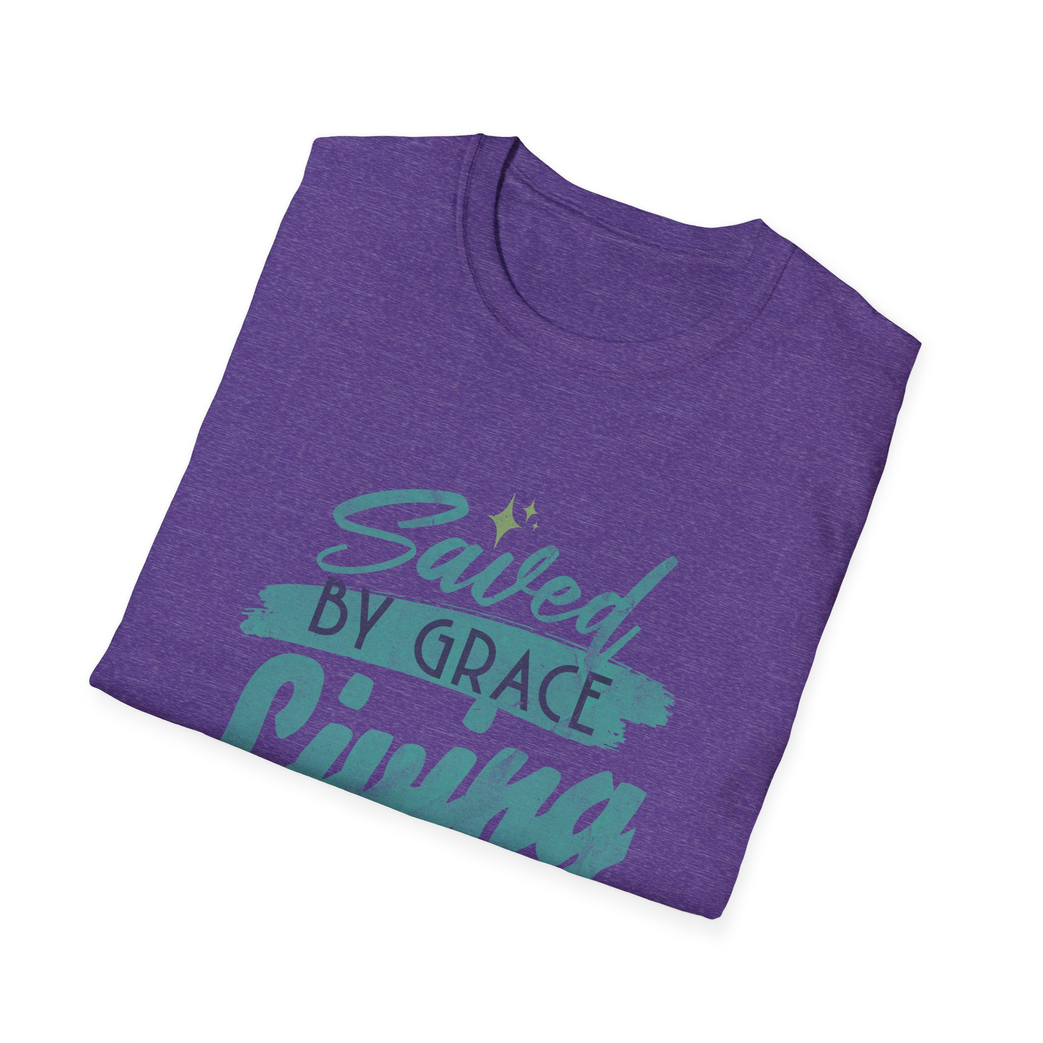 Saved by Grace, Living by Faith T-Shirt — Christian Faith Graphic Tee - Image 16