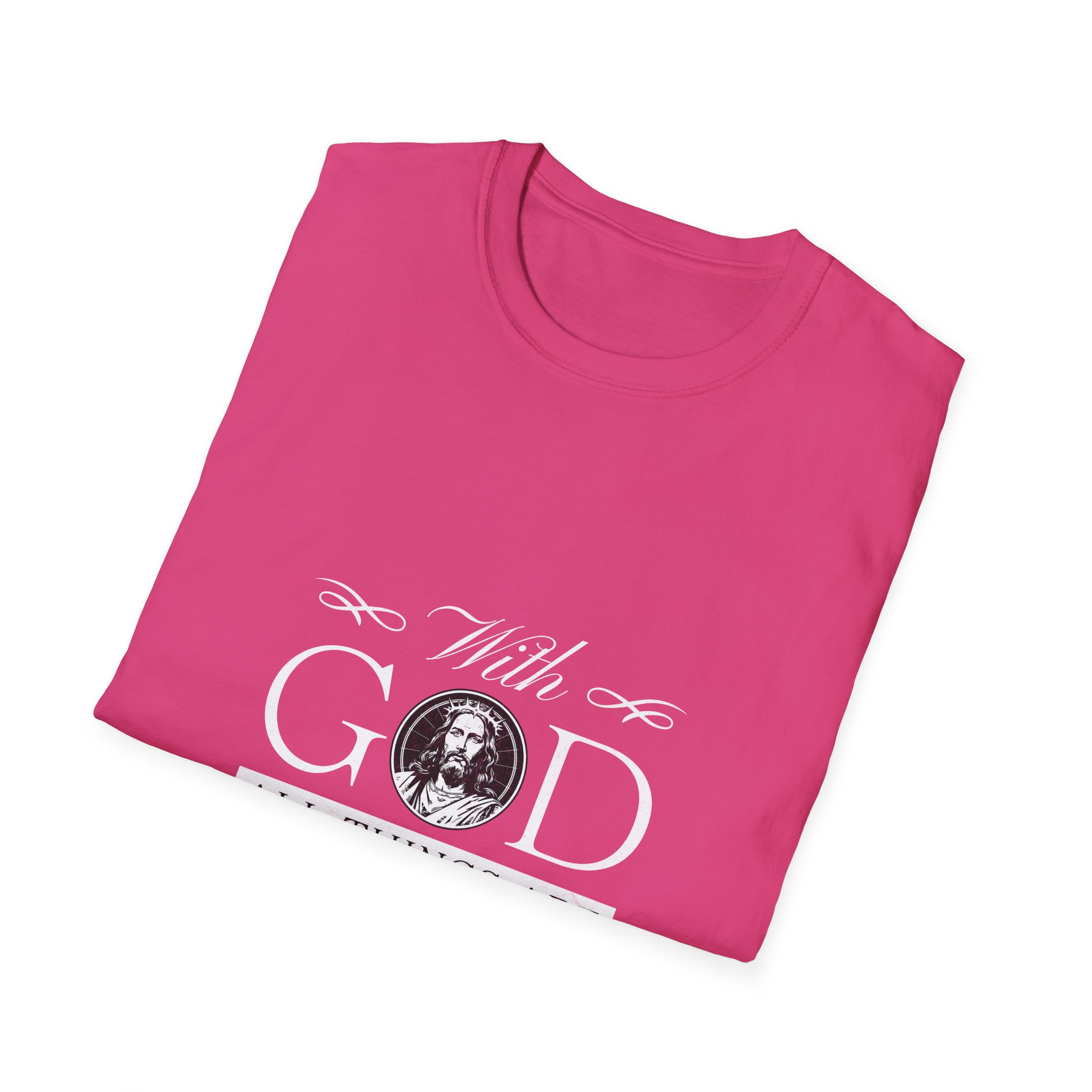 Faith T-Shirt — "With God All Things Are Possible" Inspirational Christian Tee - Image 20