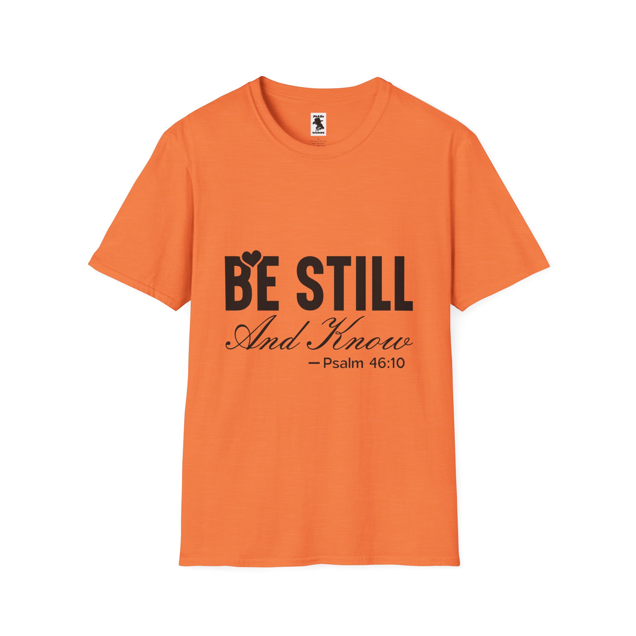 Be Still and Know Unisex Softstyle T-Shirt - Inspirational Christian Apparel - Image 9