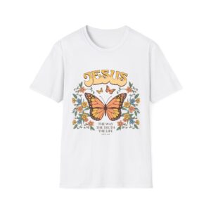 Jesus Butterfly T-Shirt — The Way The Truth The Life Christian Graphic Tee