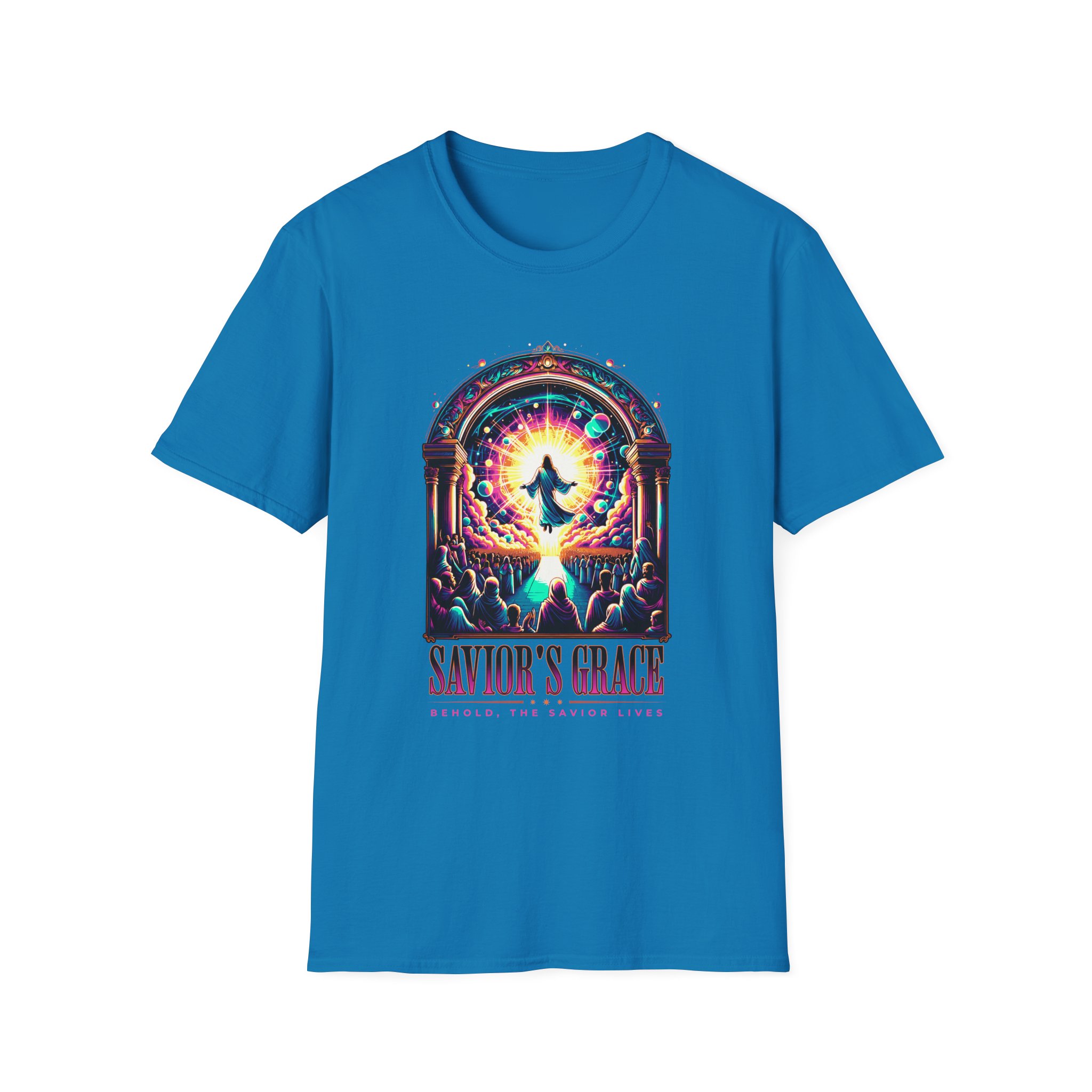 Savior's Grace T-Shirt — Radiant Christian Faith Graphic Tee - Image 13