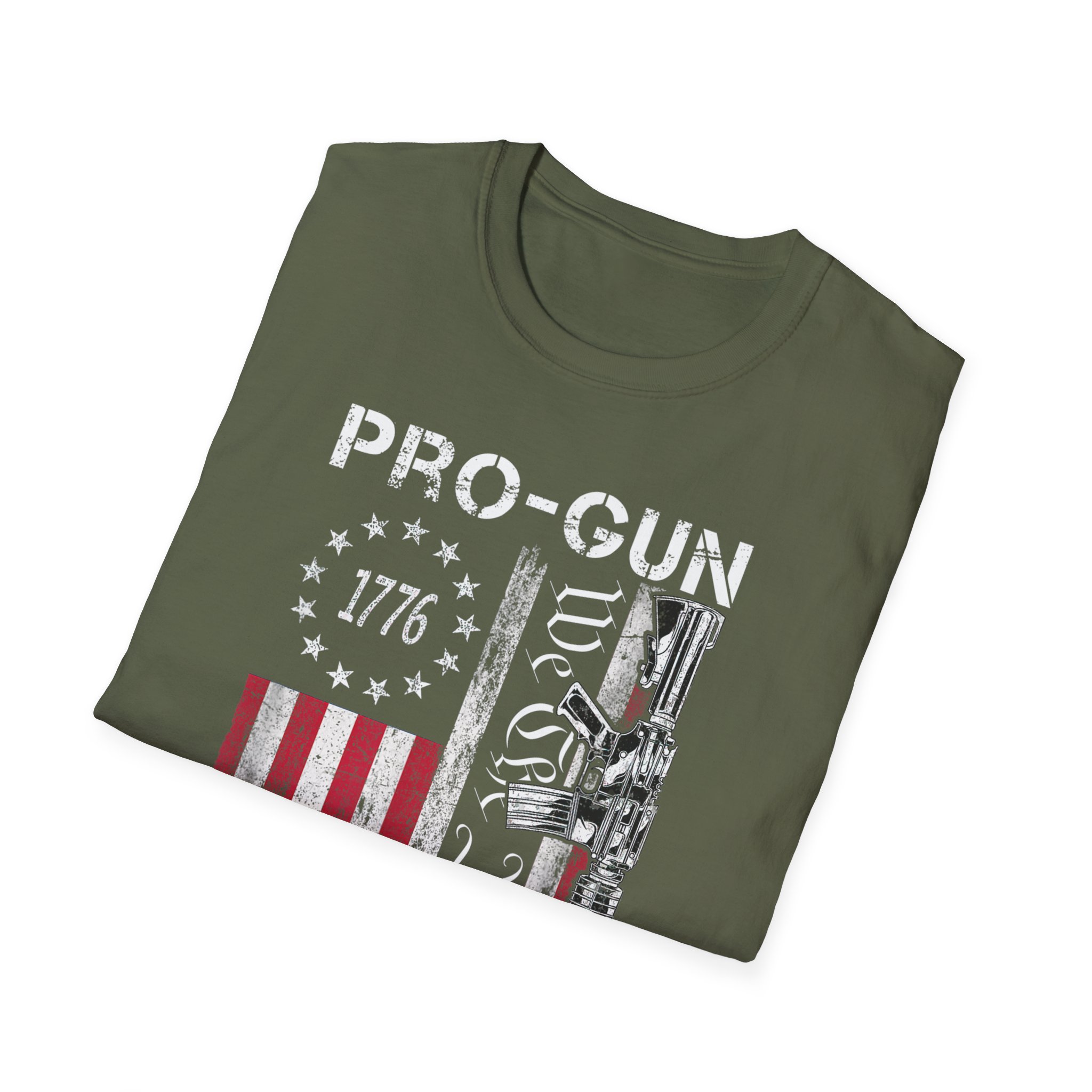Pro-Gun Anti-Idiot T-Shirt — 1776 American Flag & 'We The People' Rifle Tee - Image 10