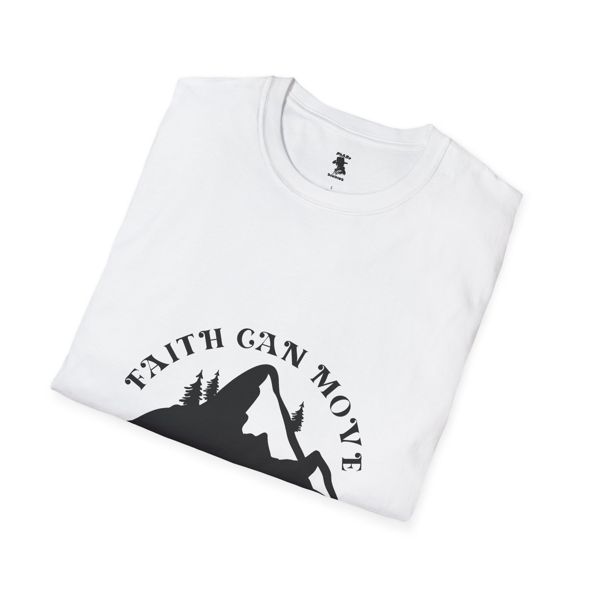 Inspirational Unisex Softstyle T-Shirt - 'Faith Can Move Mountains' - Image 8