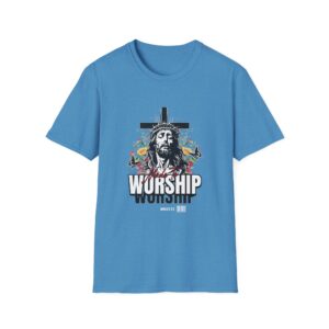 Made to Worship T-Shirt — Floral Crown of Thorns Christian Tee