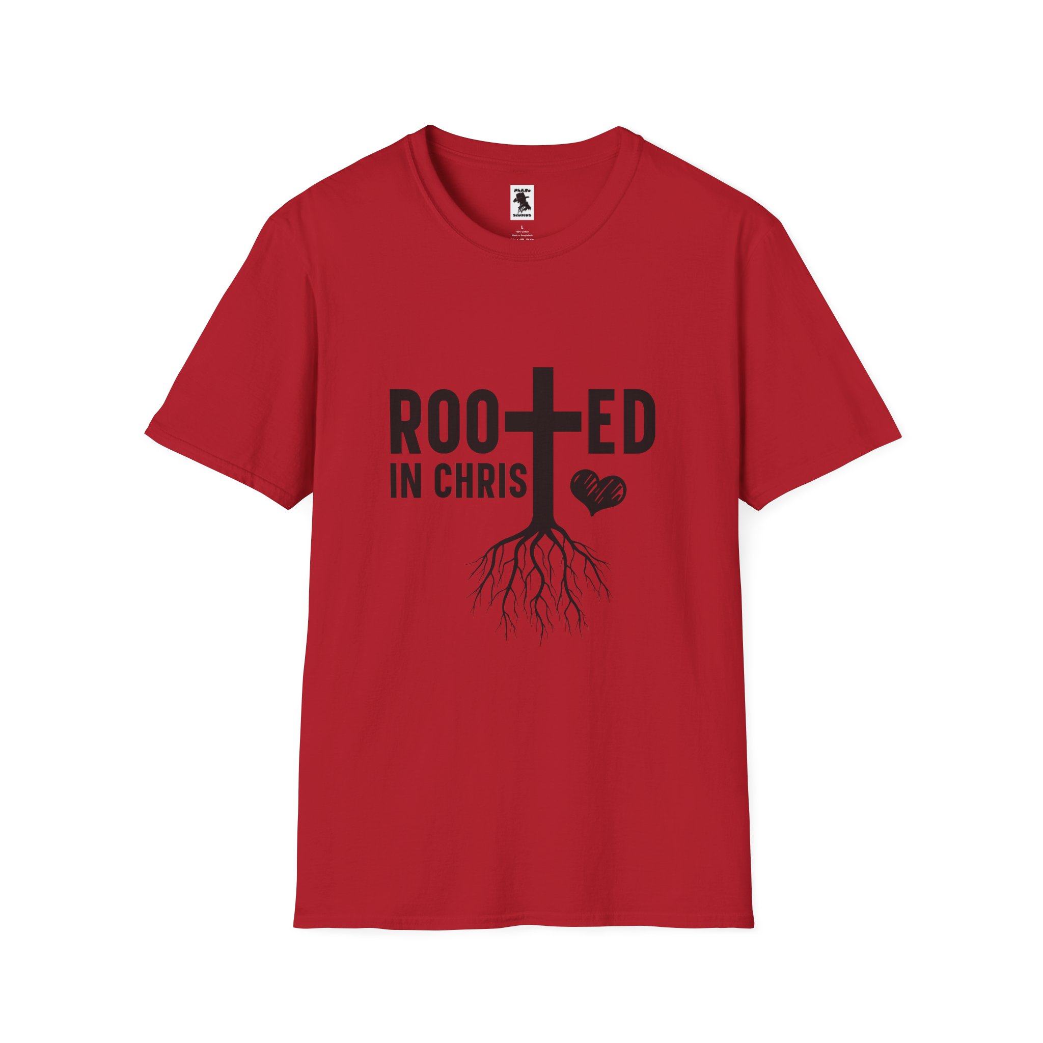 Rooted in Christ Unisex Softstyle T-Shirt - Image 37