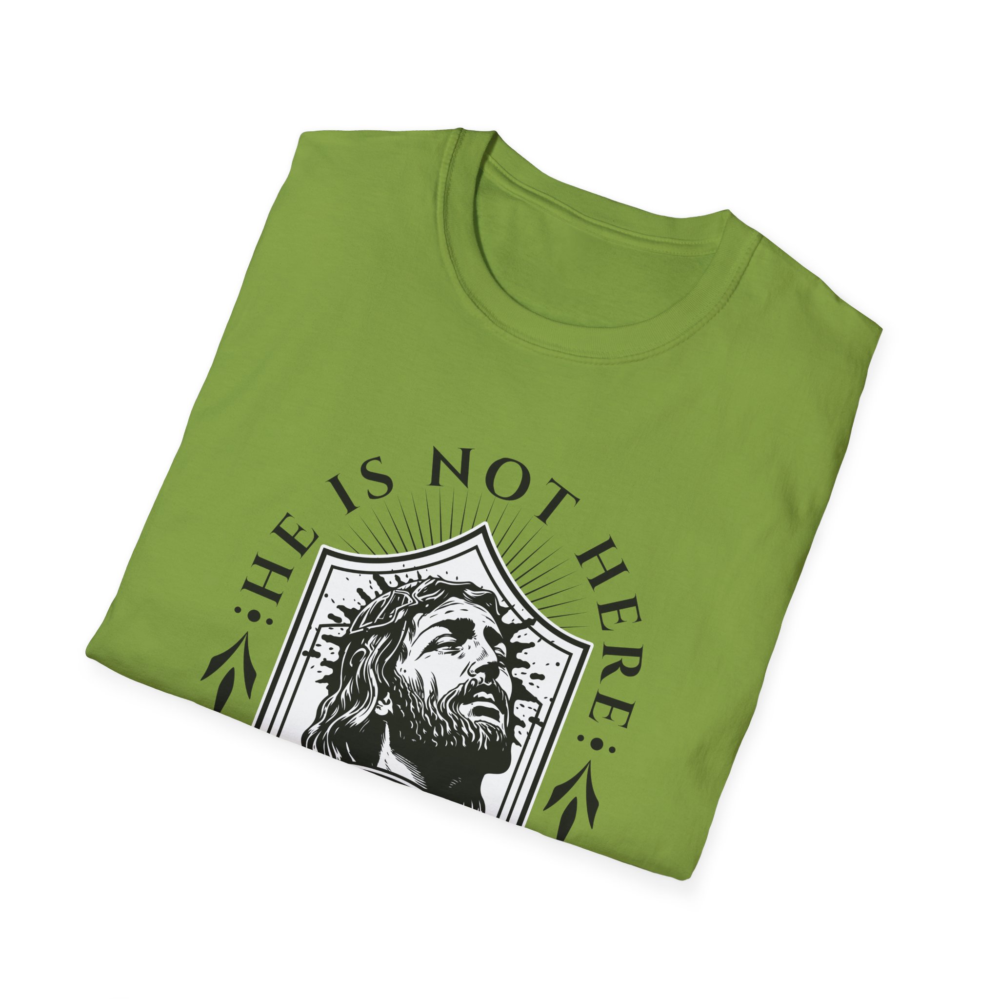 He Is Risen T-Shirt — Christian Easter Faith Shirt (Matthew 28:6) - Image 12