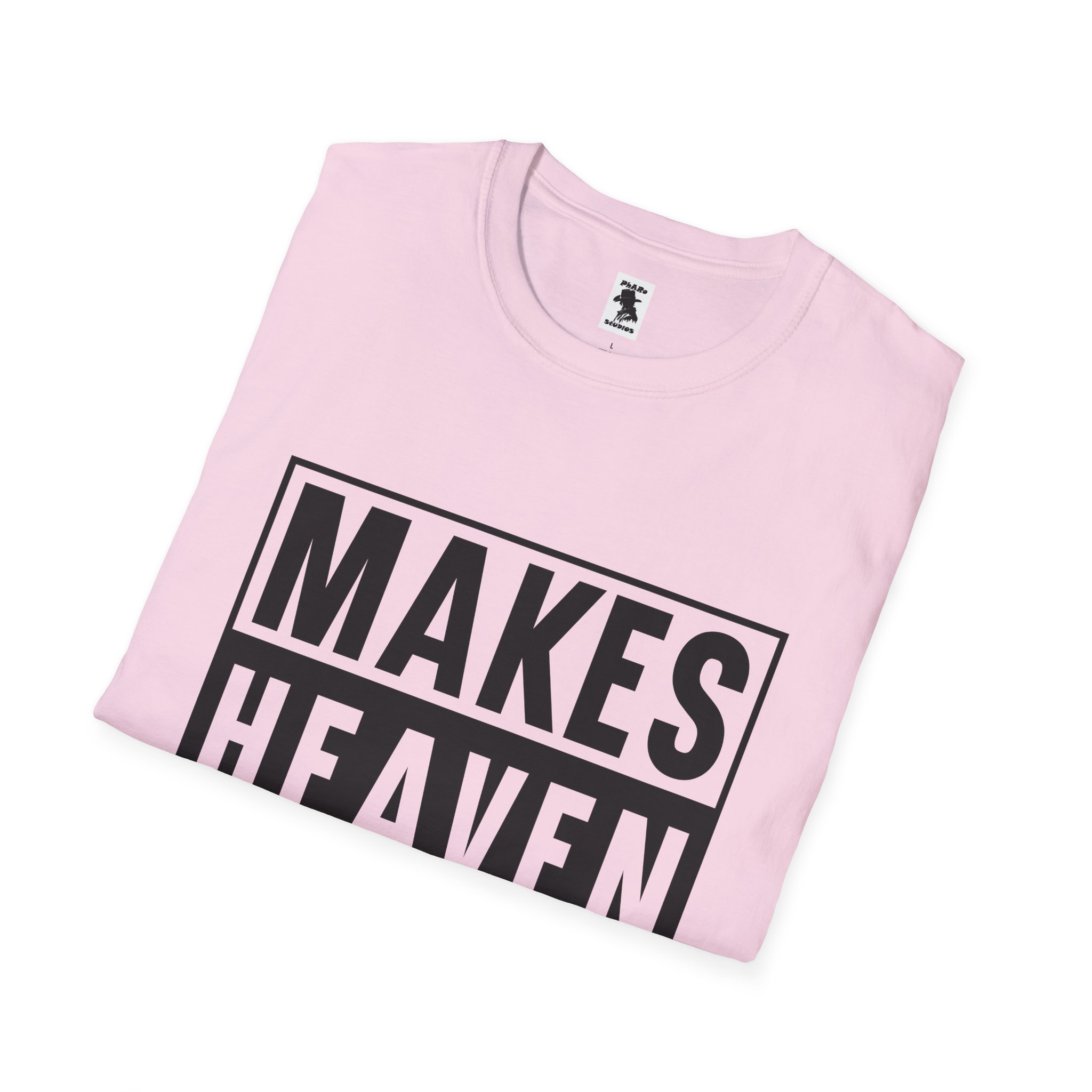Makes Heaven Crowded Unisex Softstyle T-Shirt - Image 4
