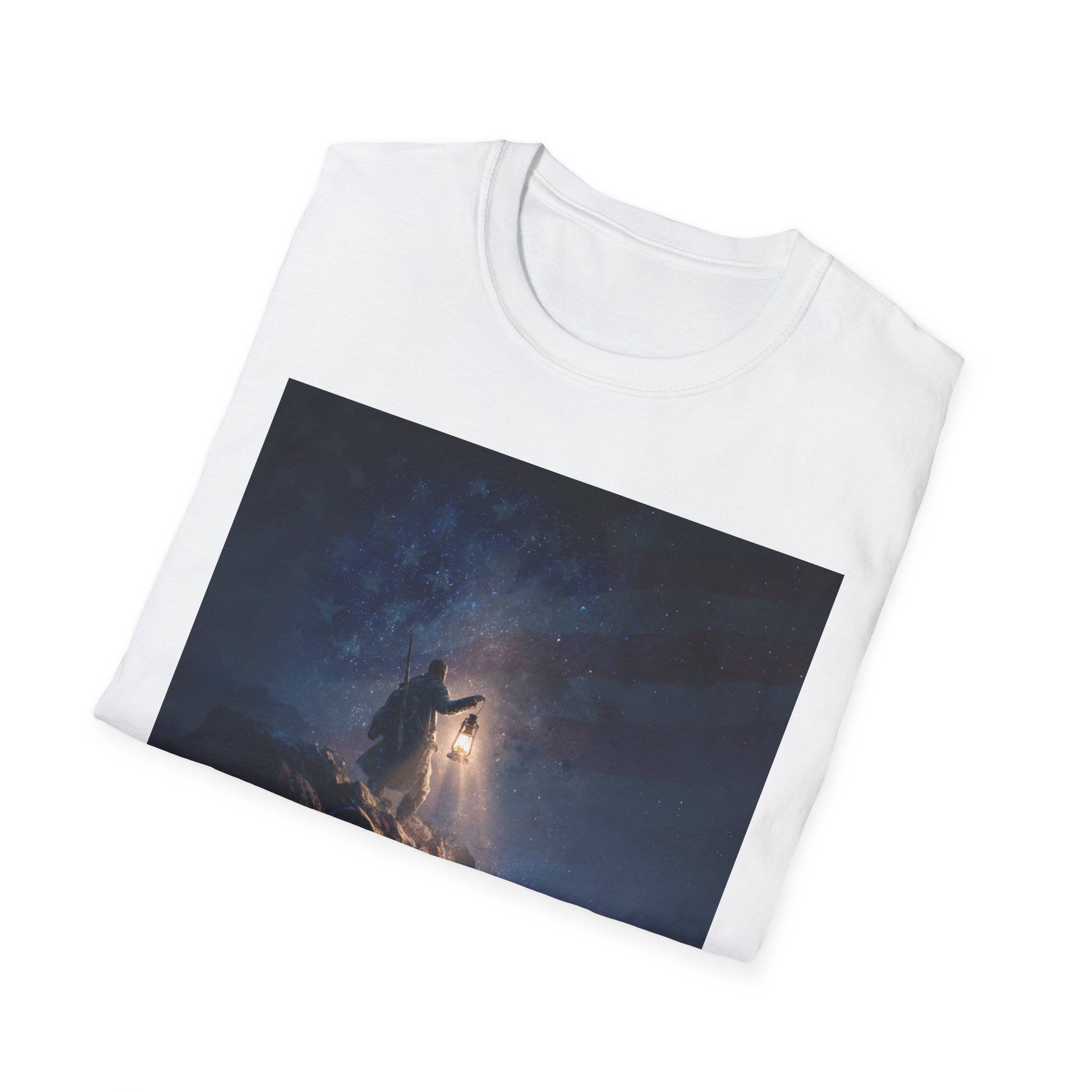 Truth Defenders T-Shirt, Unisex Softstyle Tee, American Pride Shirt, Perfect for Independence Day, Casual Wear, Gift for Nature Lovers - Image 4