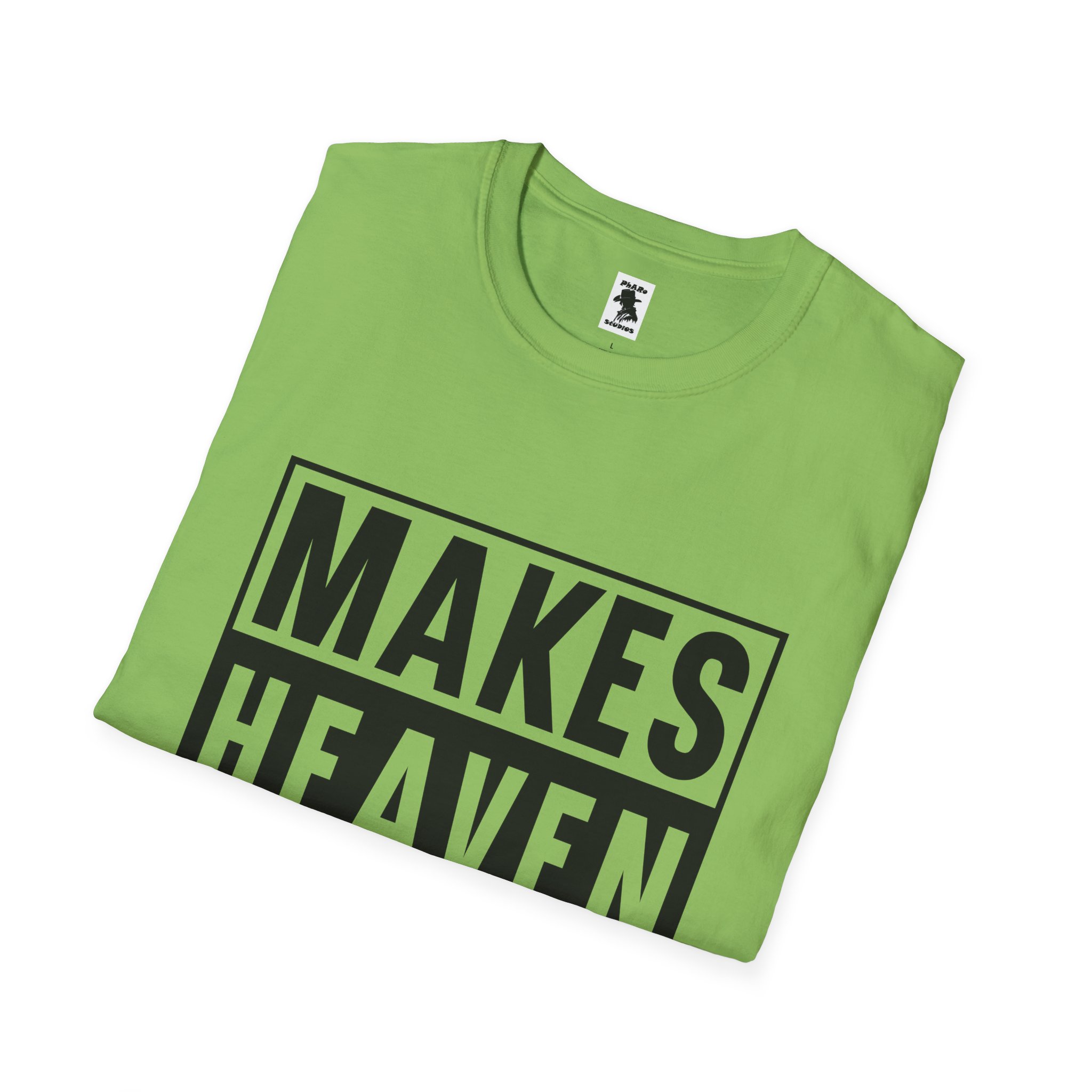 Makes Heaven Crowded Unisex Softstyle T-Shirt - Image 16
