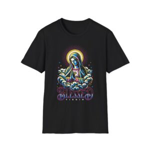 Blessed Virgin Mary T‑Shirt — Retro Religious Graphic Tee