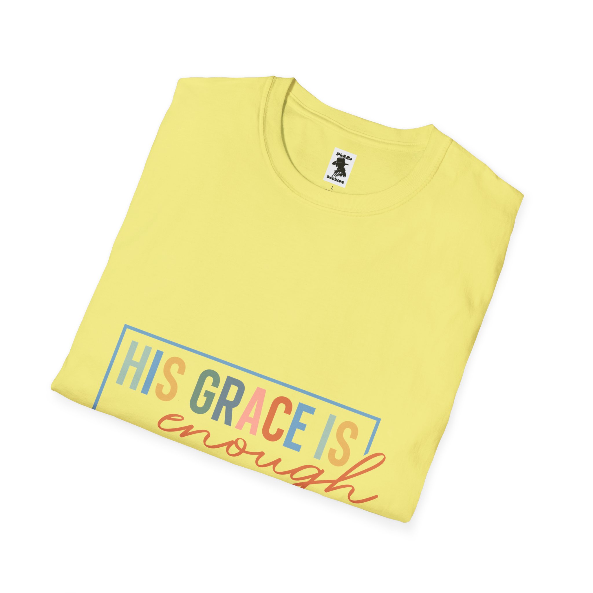 Inspirational Quote Unisex T-Shirt - 'His Grace Is Enough' - 2 Corinthians 12:9 - Image 12