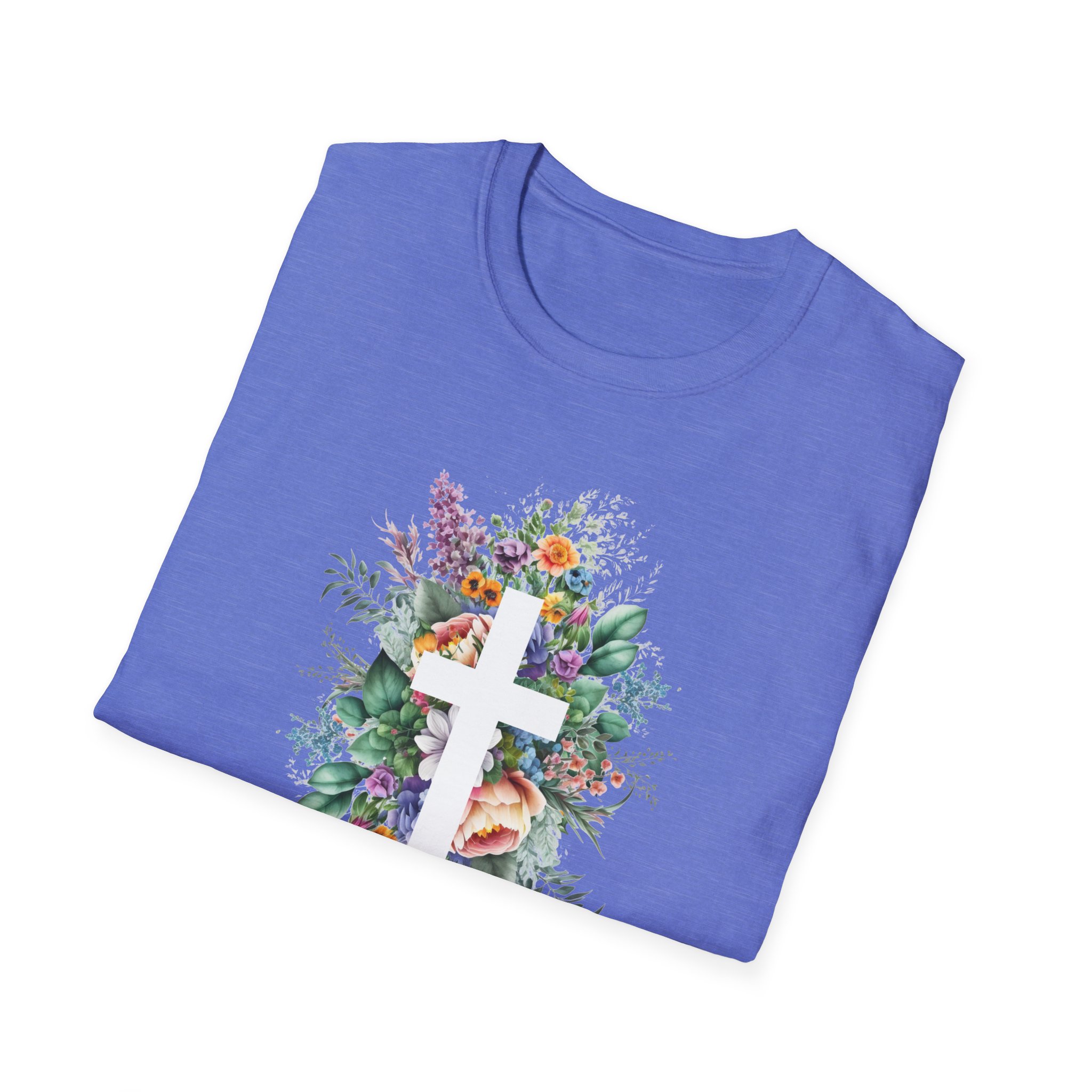 Easter Floral Cross T-Shirt — "Happy Easter" Personalized Family Tee - Image 16