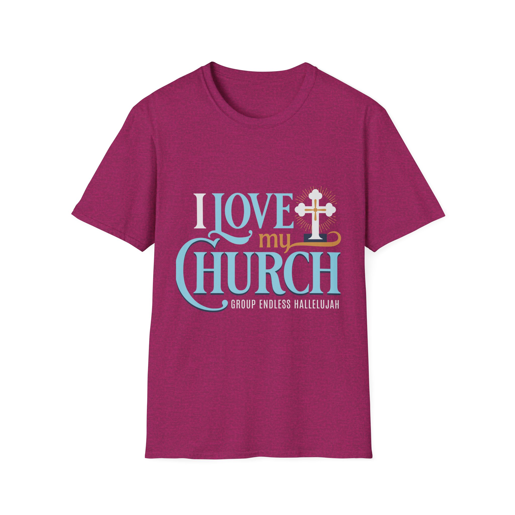 I Love My Church T-Shirt – Christian Faith Cross Tee for Church Events & Sunday Worship - Image 7