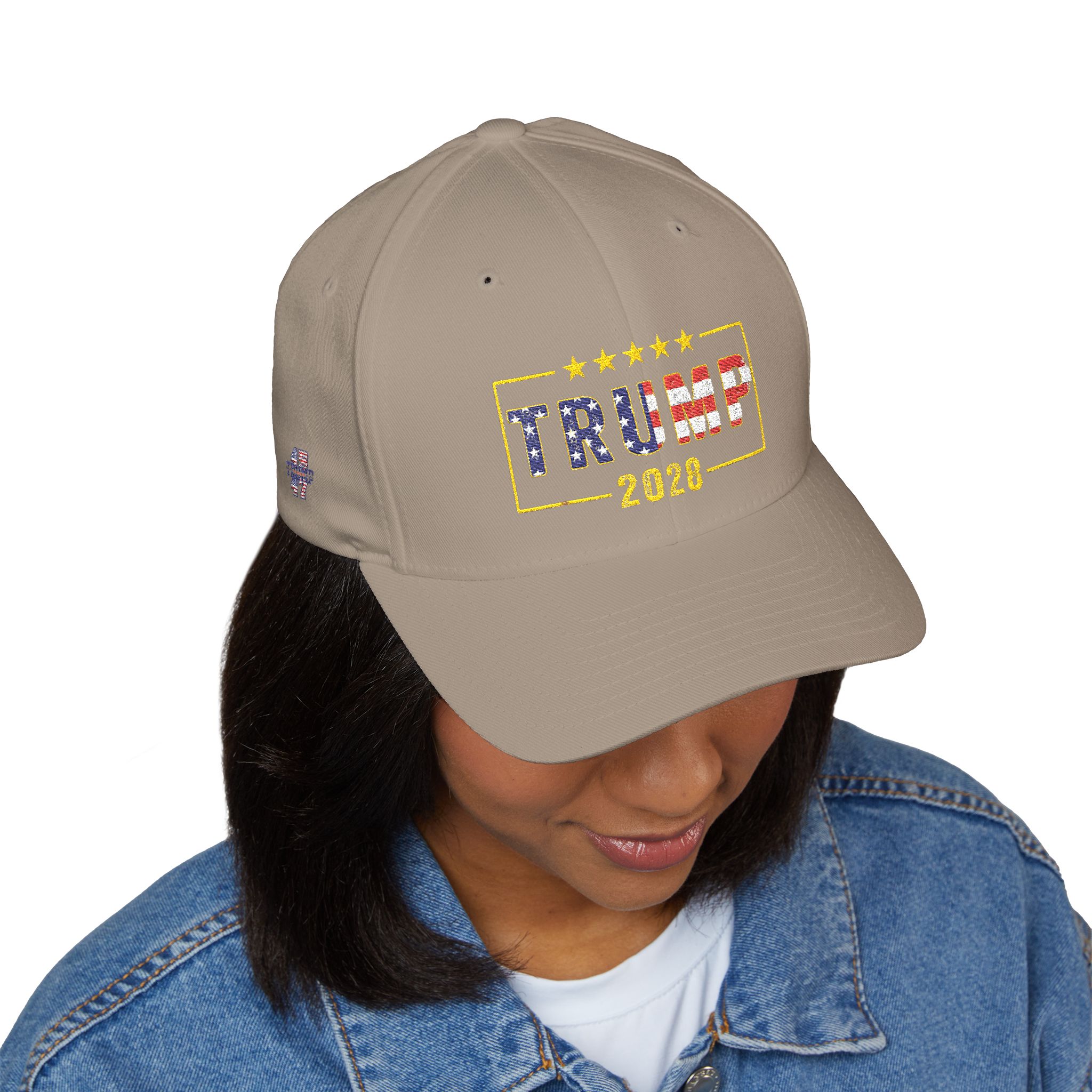 Trump 2028 Embroidered Baseball Cap — Patriotic American Flag Design - Image 19