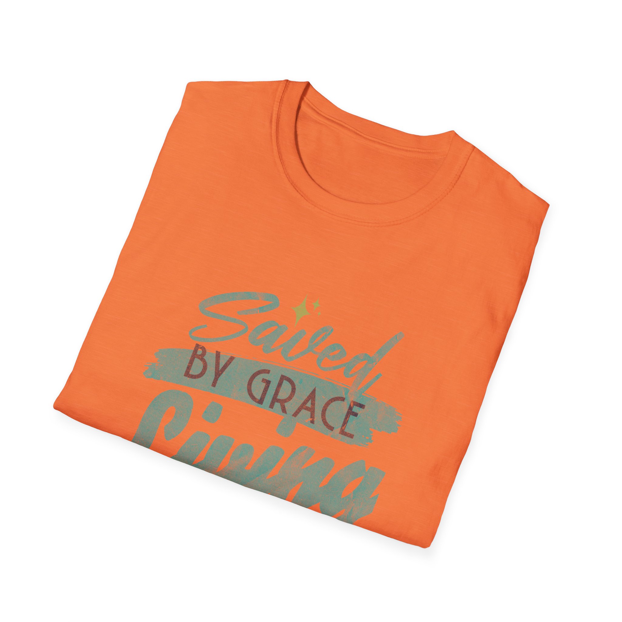 Saved by Grace, Living by Faith T-Shirt — Christian Faith Graphic Tee - Image 6