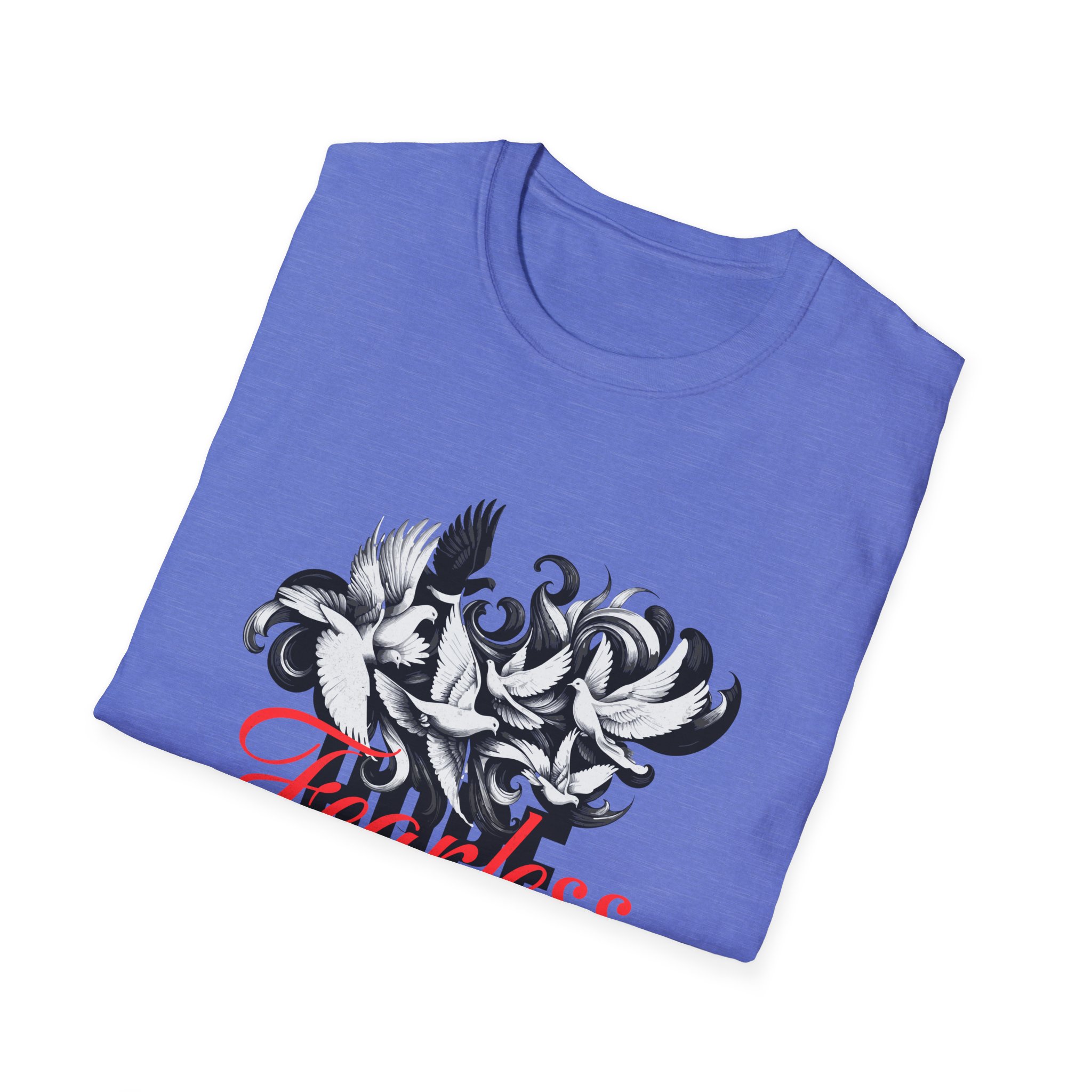 'Fearless' Graphic Tee with Ornamental Script - Image 14