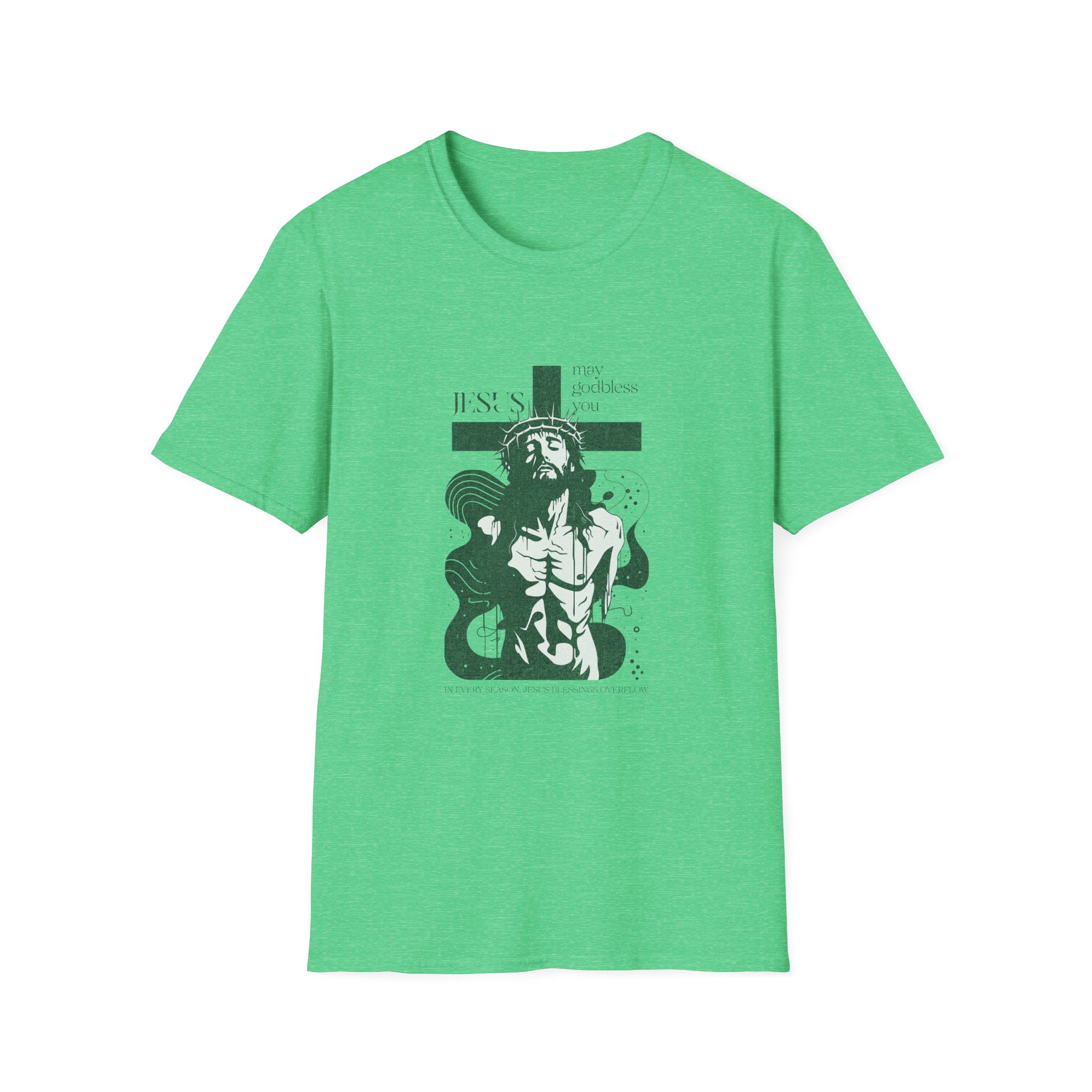 Stylized Jesus Cross Illustration (Religious Christian Tee)