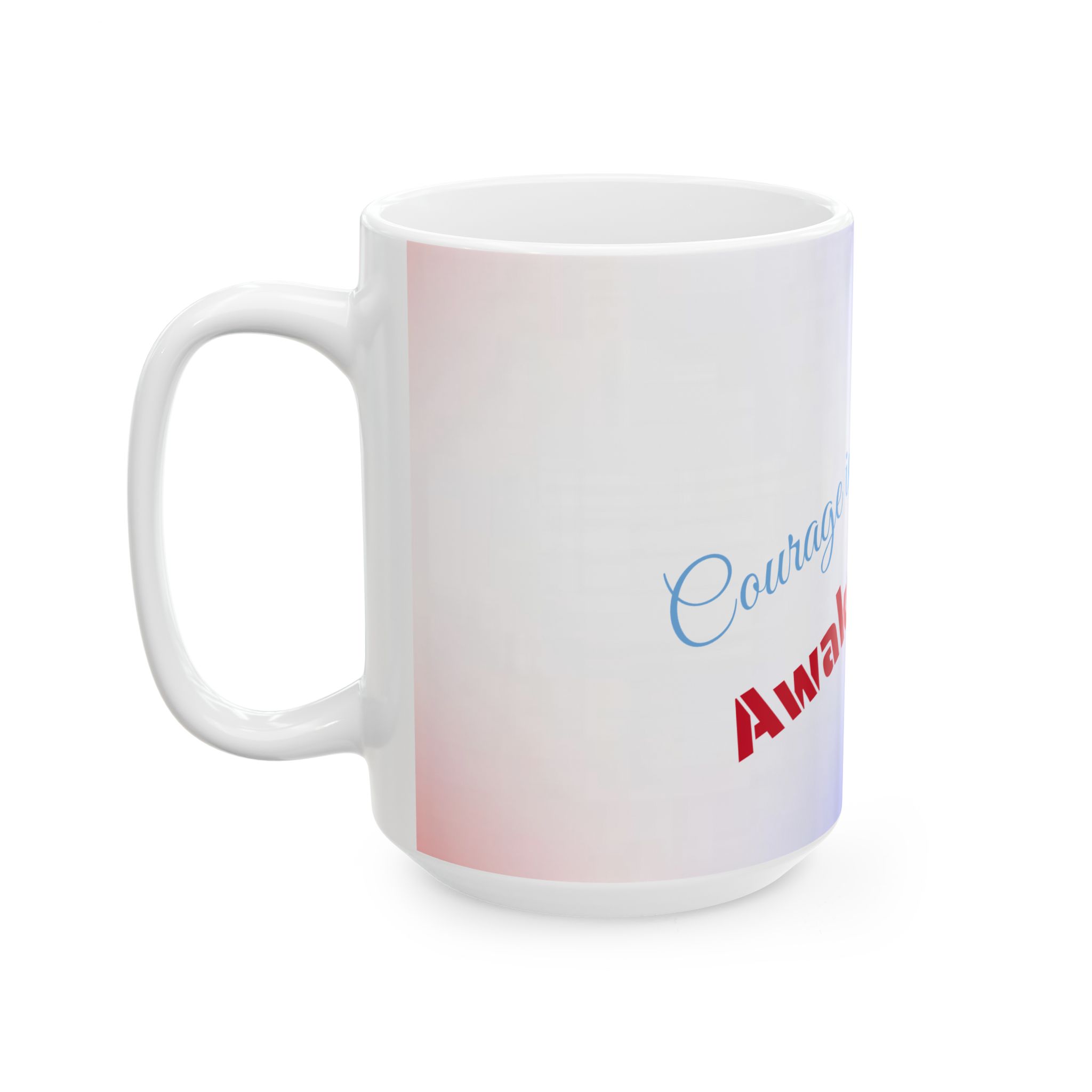 Courage in the Darkness Ceramic Mug, Inspirational Gift for Coffee Lovers, Motivational Tea Cup, American Pride Mug, Unique Home Decor - Image 7