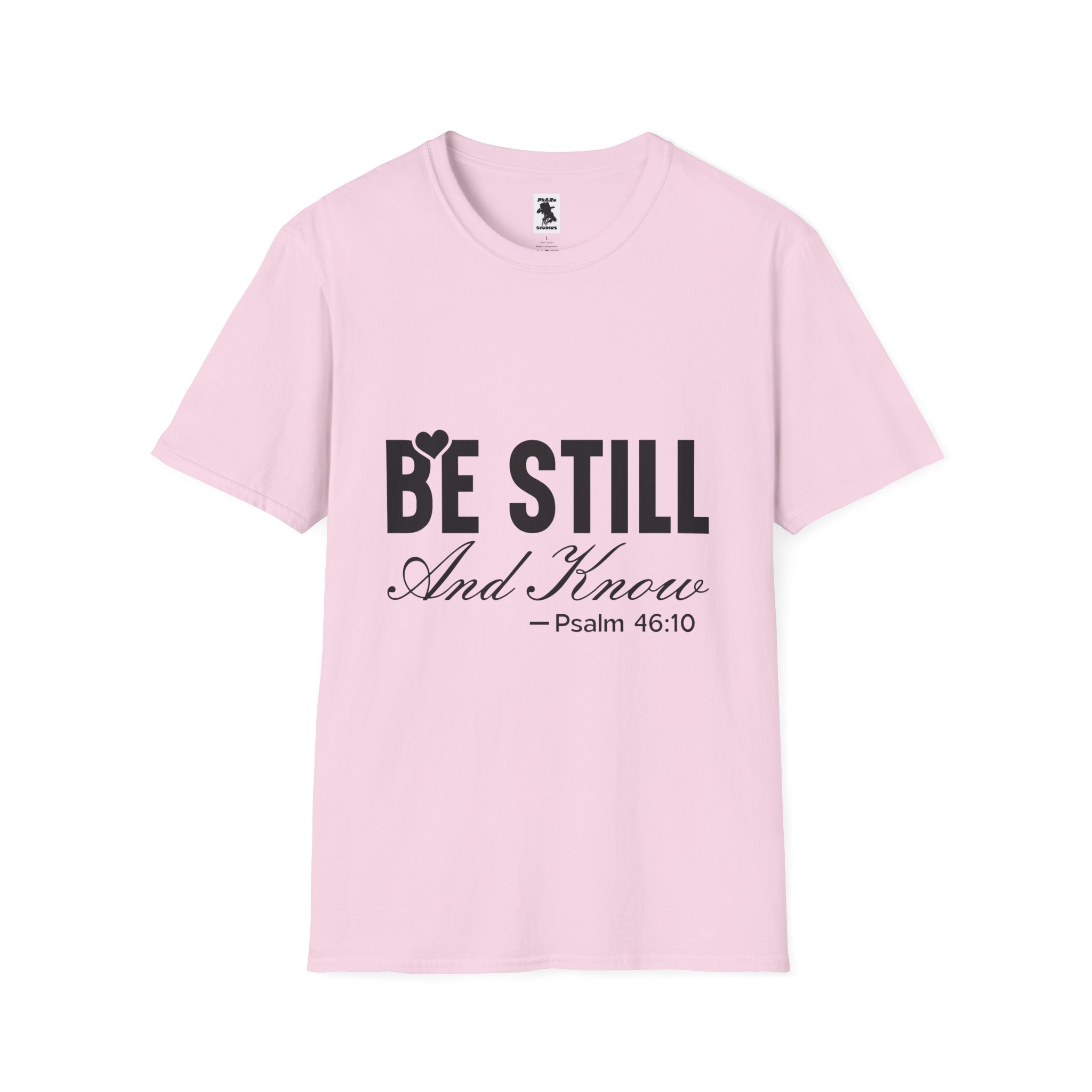 Be Still and Know Unisex Softstyle T-Shirt - Inspirational Christian Apparel - Image 45