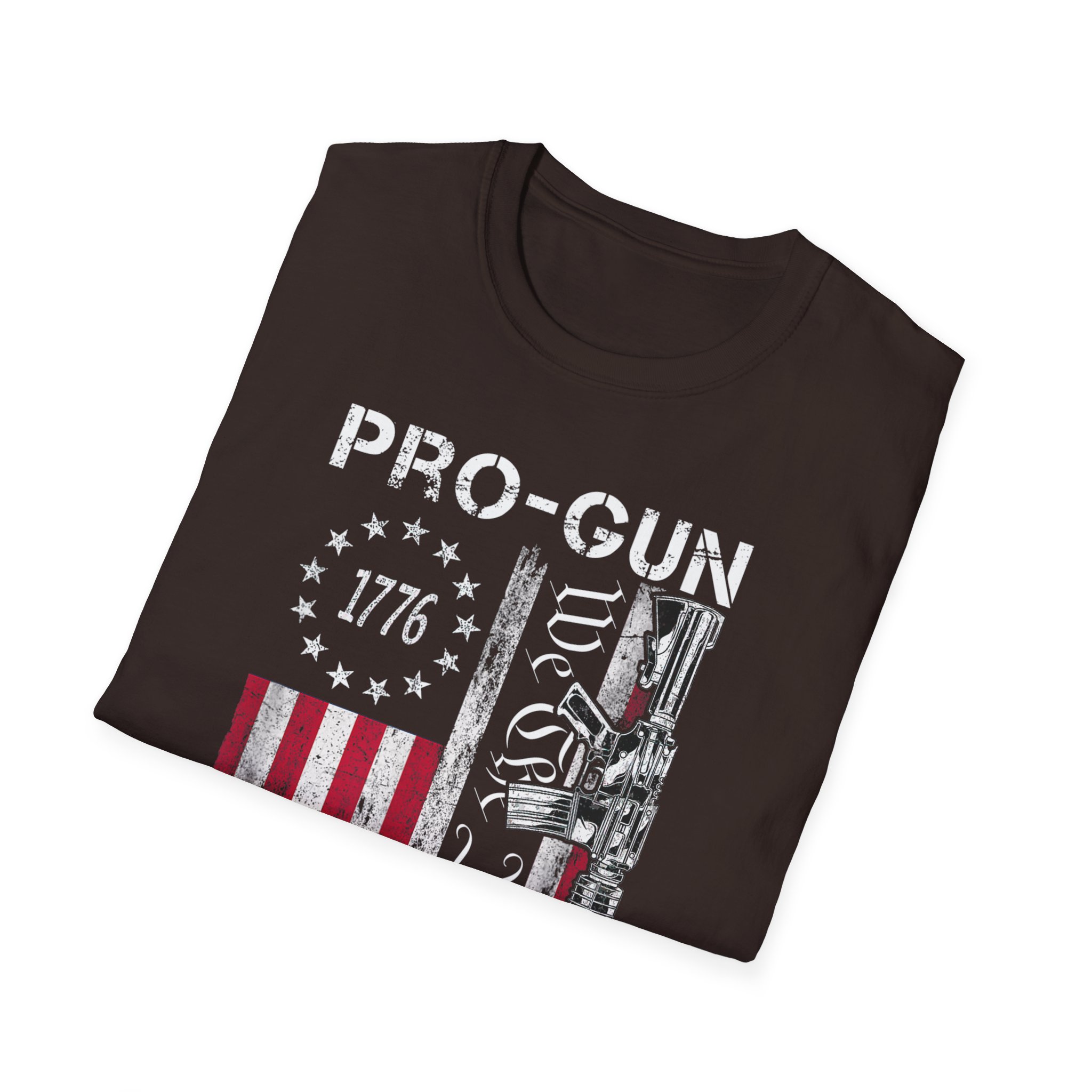 Pro-Gun Anti-Idiot T-Shirt — 1776 American Flag & 'We The People' Rifle Tee - Image 8