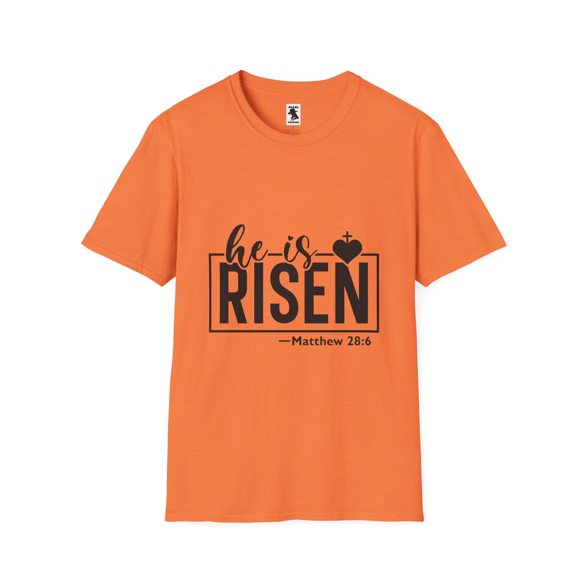 He Is Risen Unisex Softstyle T-Shirt - Faith Inspired Design for Easter Celebrations - Image 9